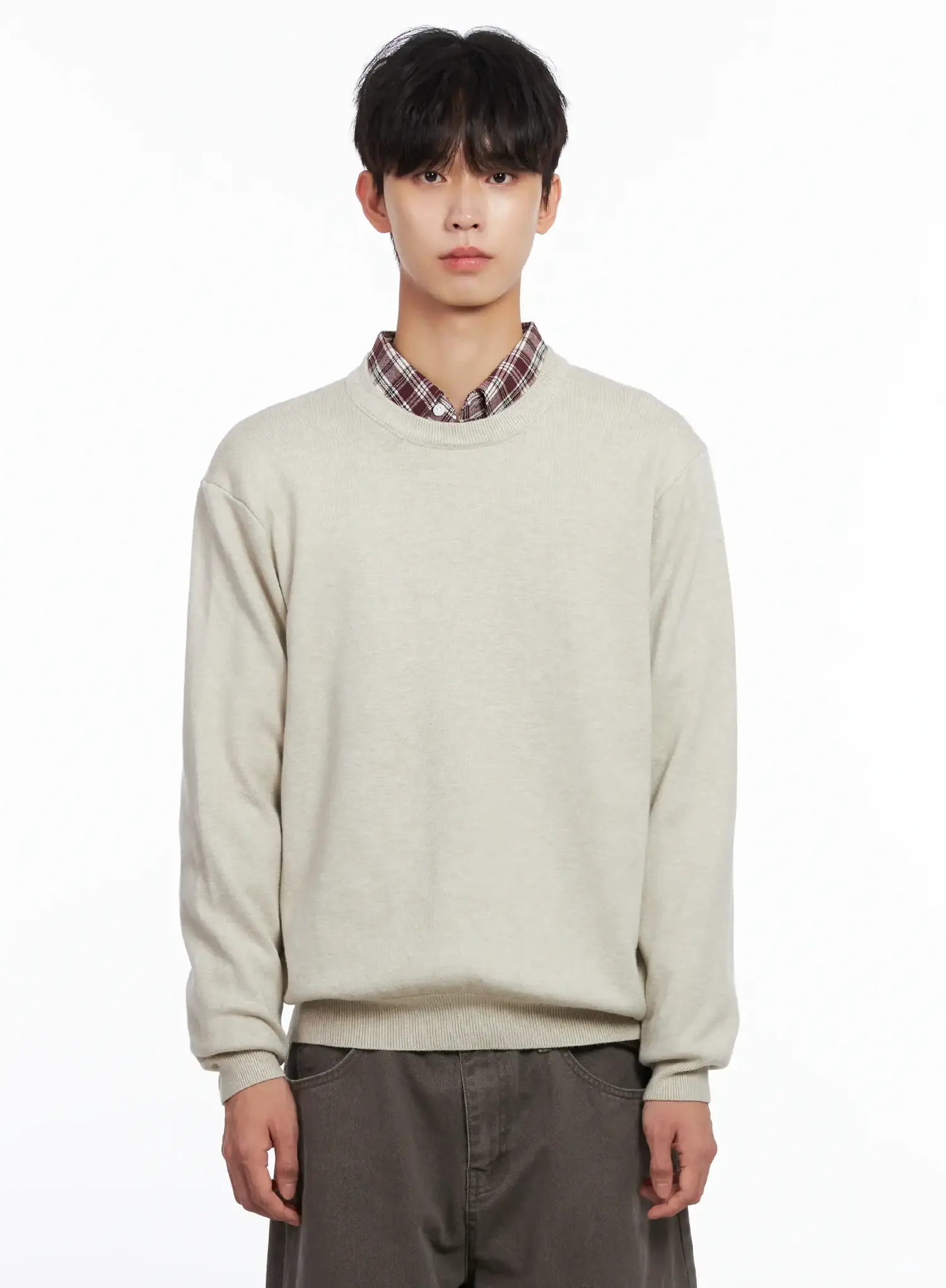 Men's Classic Crewneck Sweater IS519 - Image 12