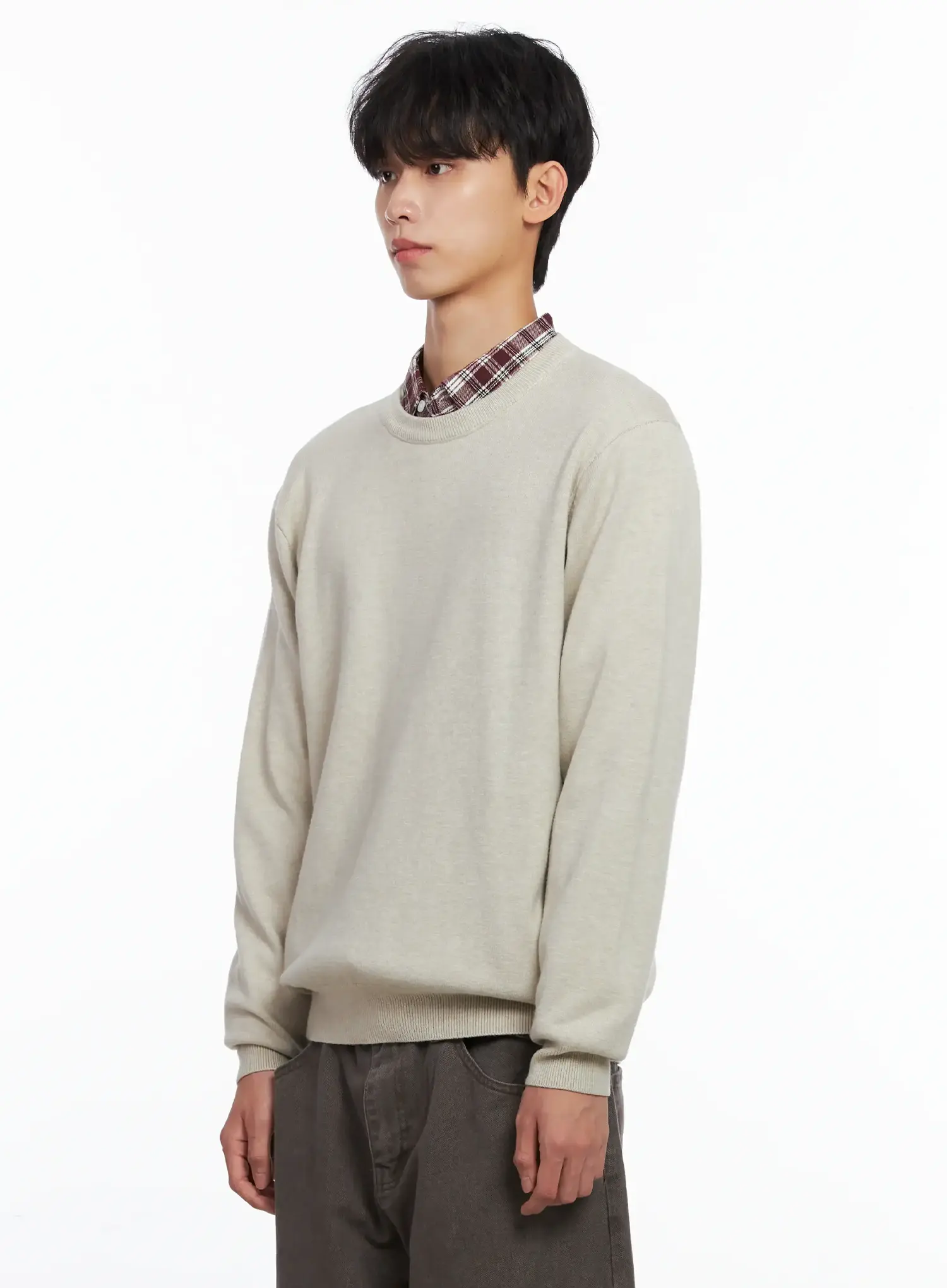 Men's Classic Crewneck Sweater IS519 - Image 4