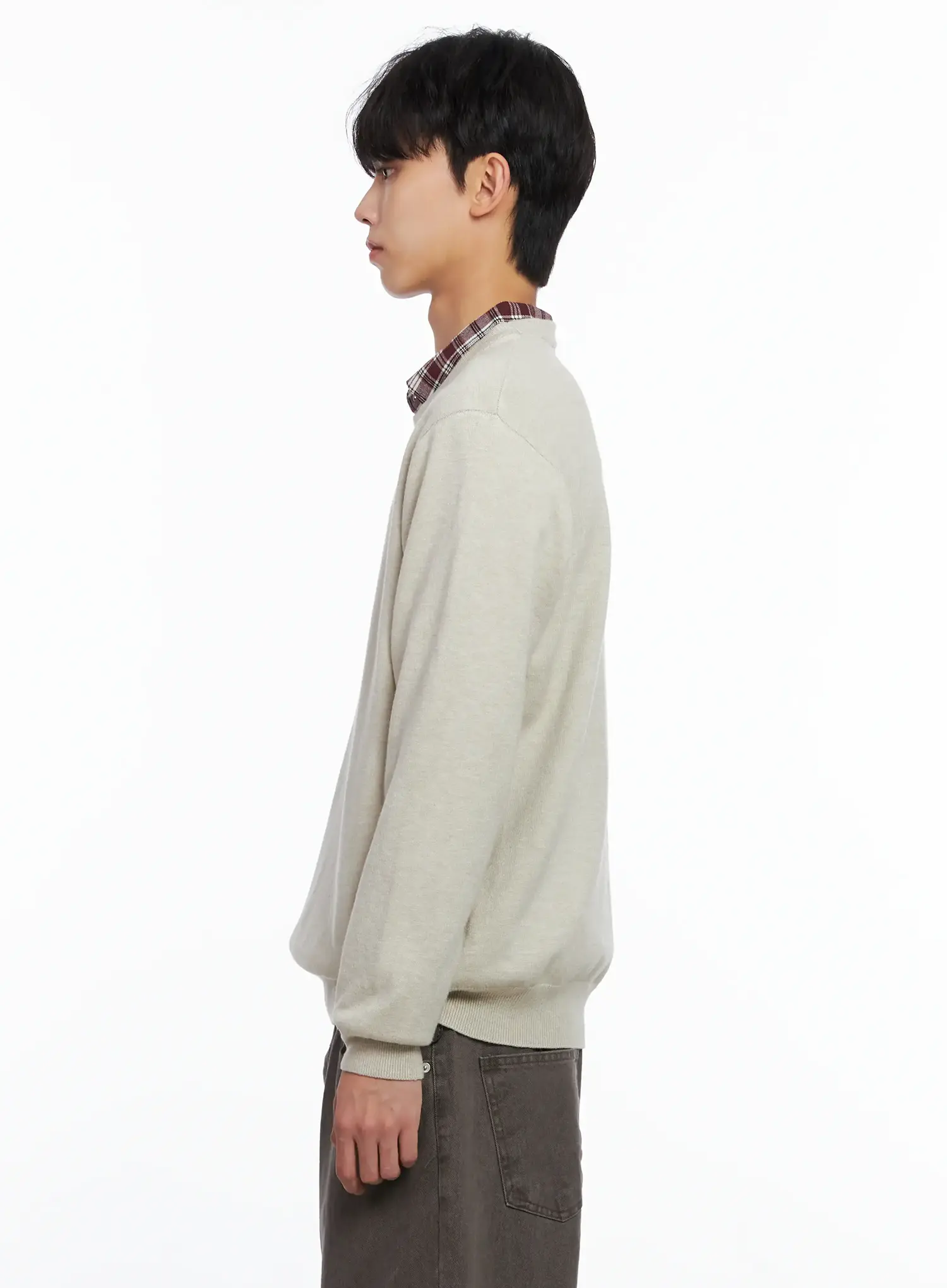 Men's Classic Crewneck Sweater IS519 - Image 5