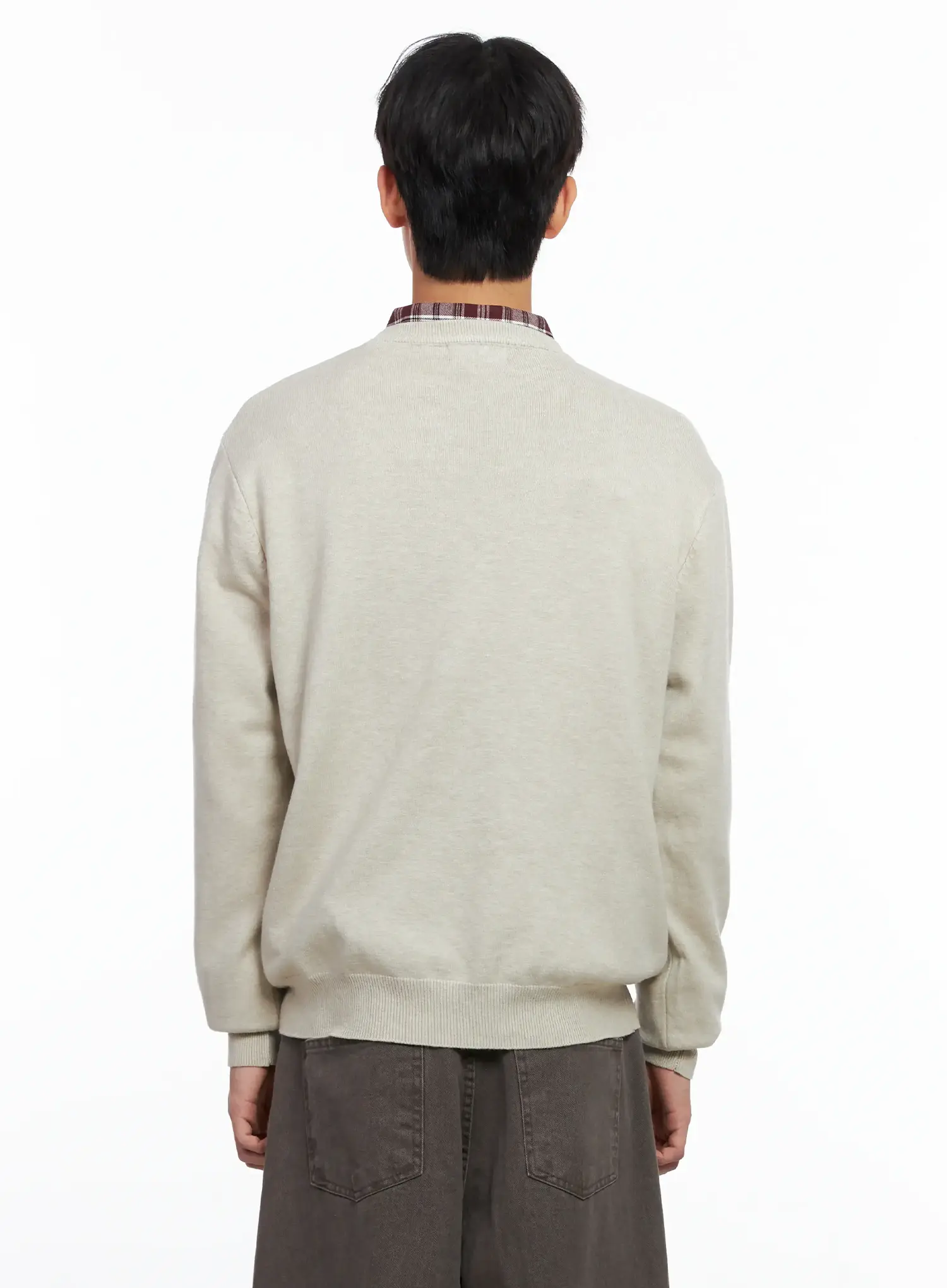 Men's Classic Crewneck Sweater IS519 - Image 6
