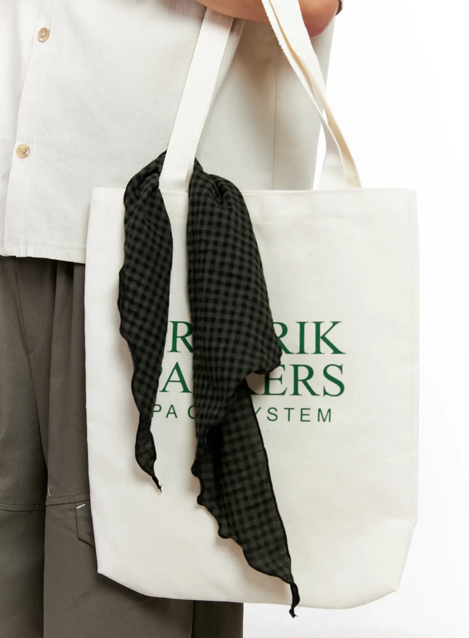 Men's Classic Gingham Scarf IG511 - Image 2