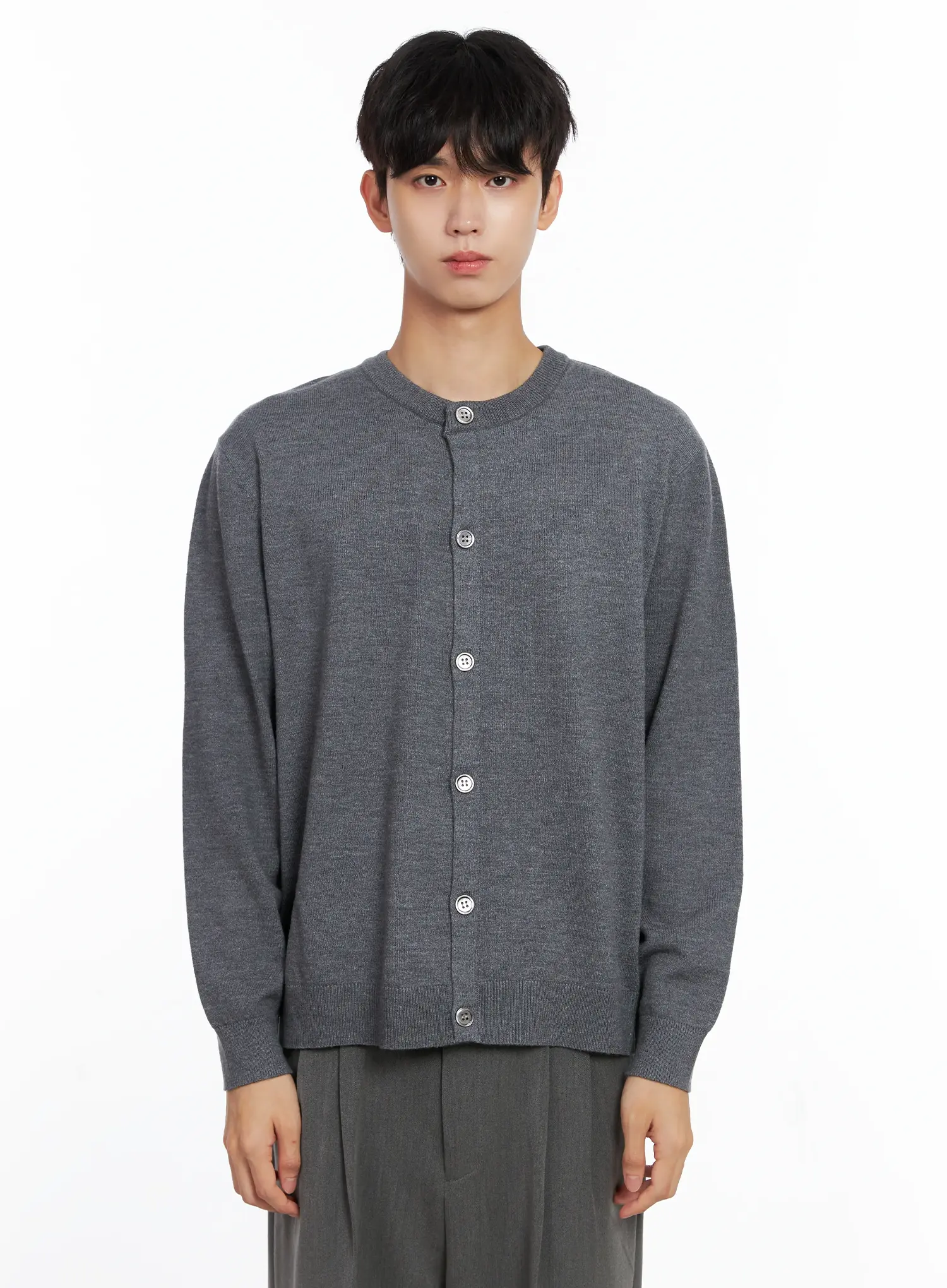 Men's Classic Round Cardigan IS519 - Image 15