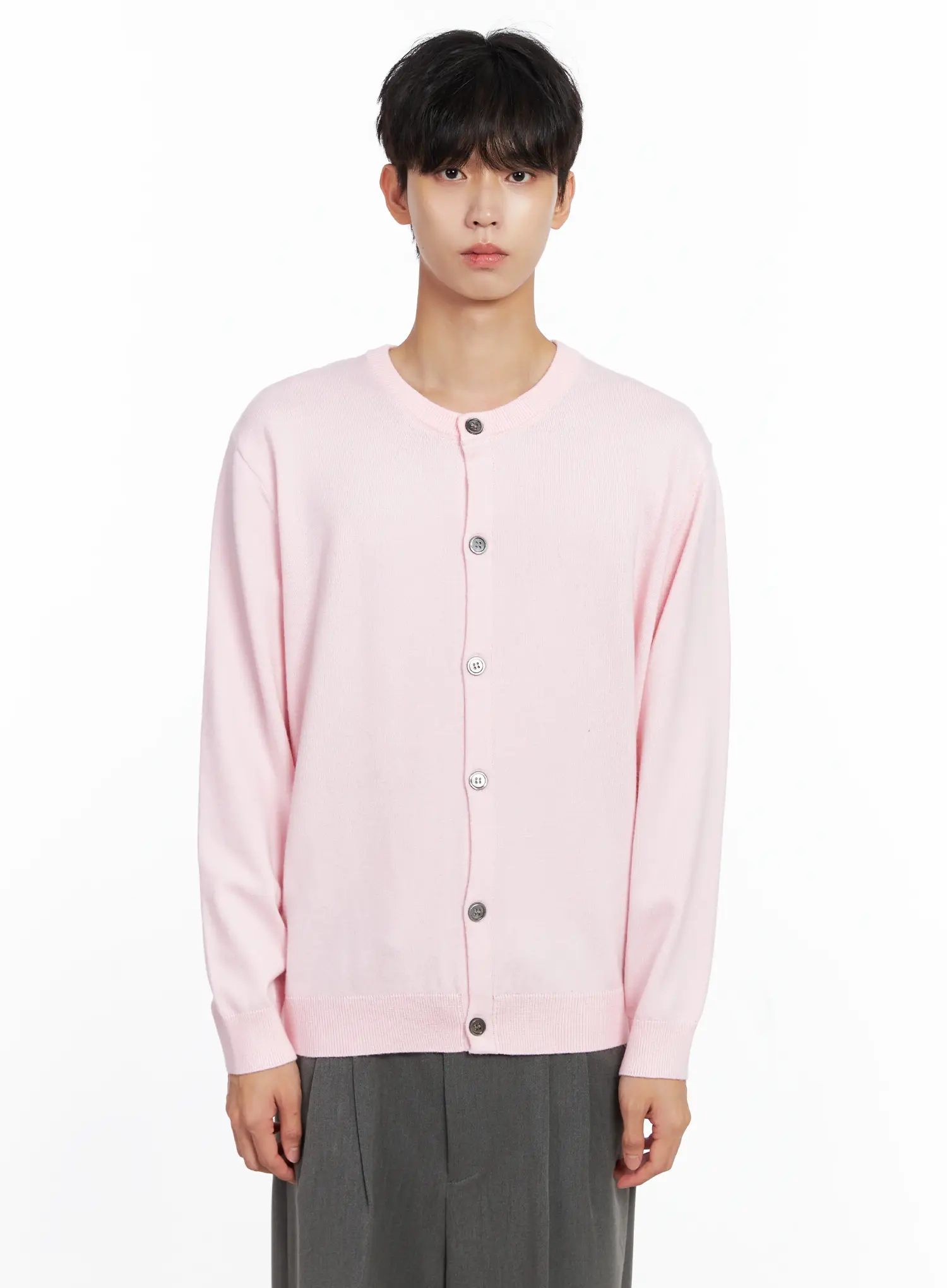 Men's Classic Round Cardigan IS519 - Image 18