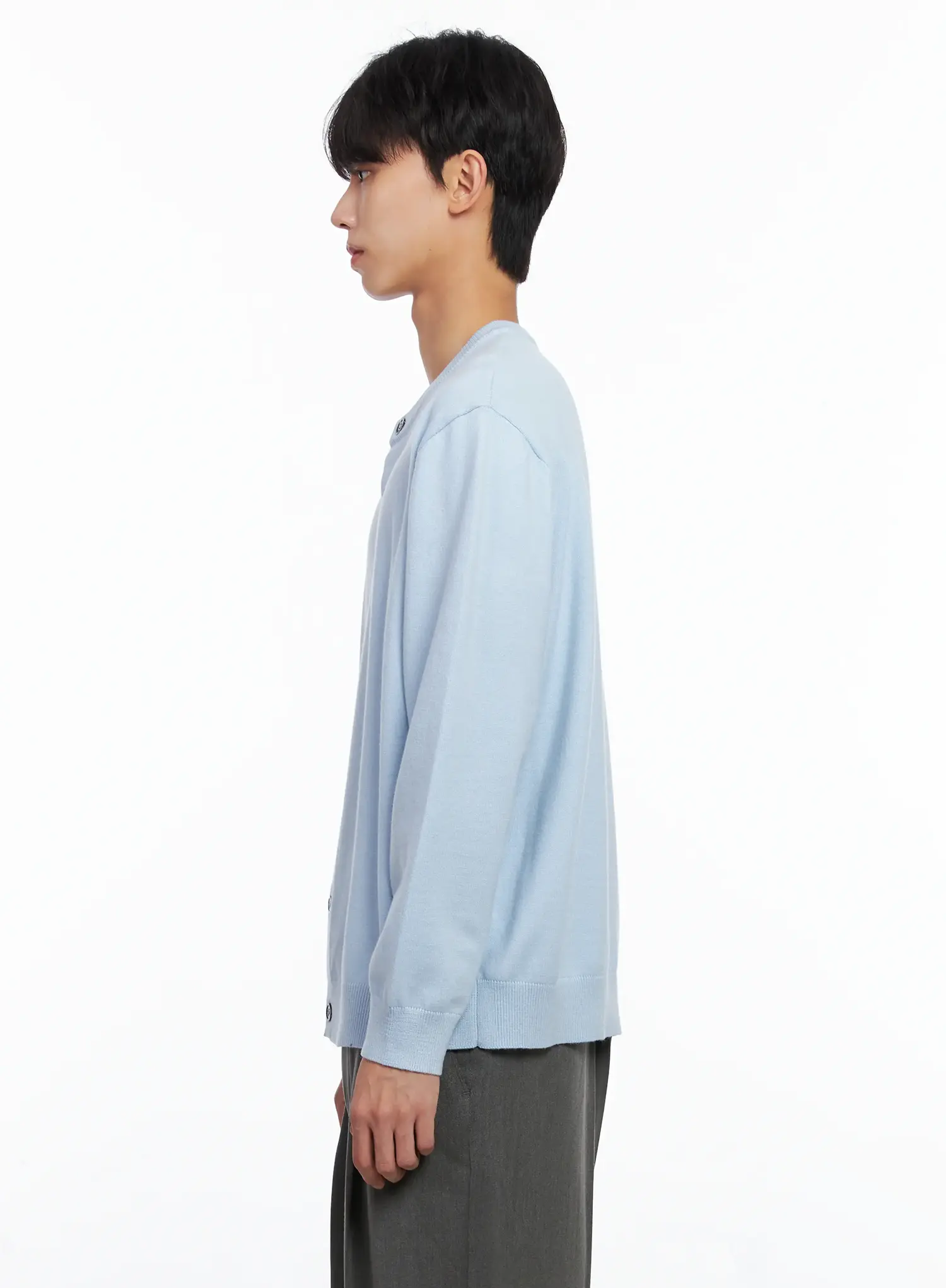 Men's Classic Round Cardigan IS519 - Image 5