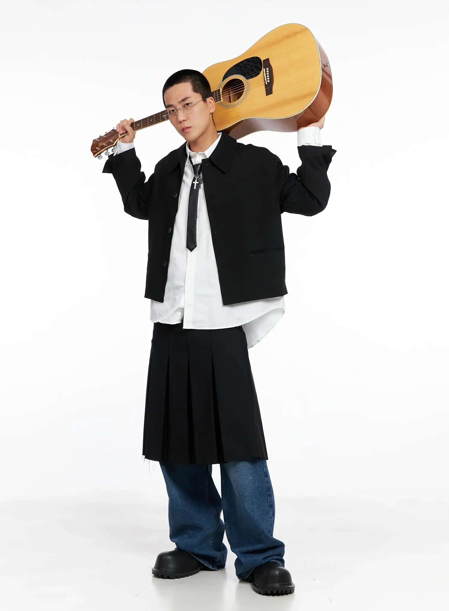 Men's Classic White Button-Up Shirt IS502 - Image 12