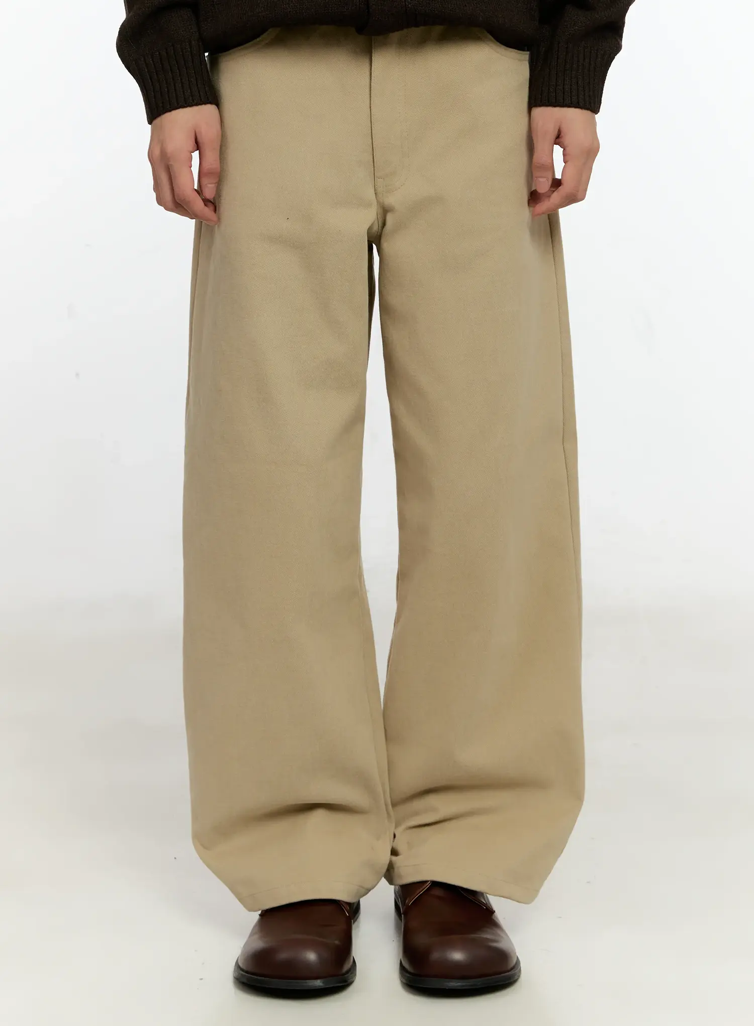 Men's Classic Wide Leg Cotton Pants IN503