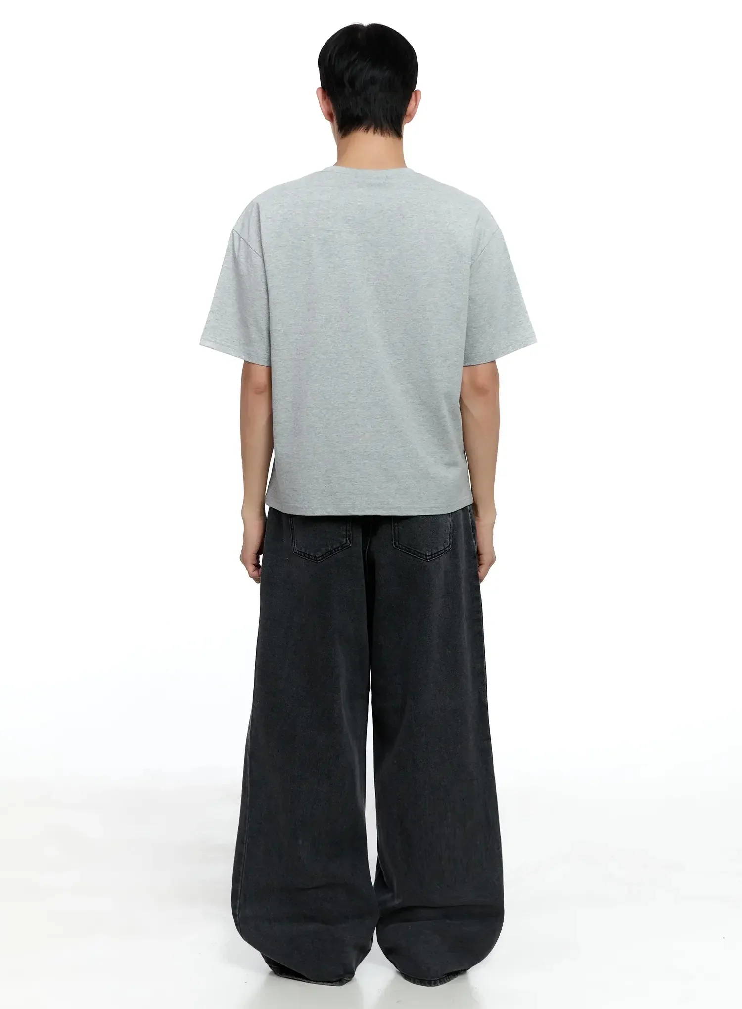Men's Classic Wide-Leg Jeans IG520 - Image 11