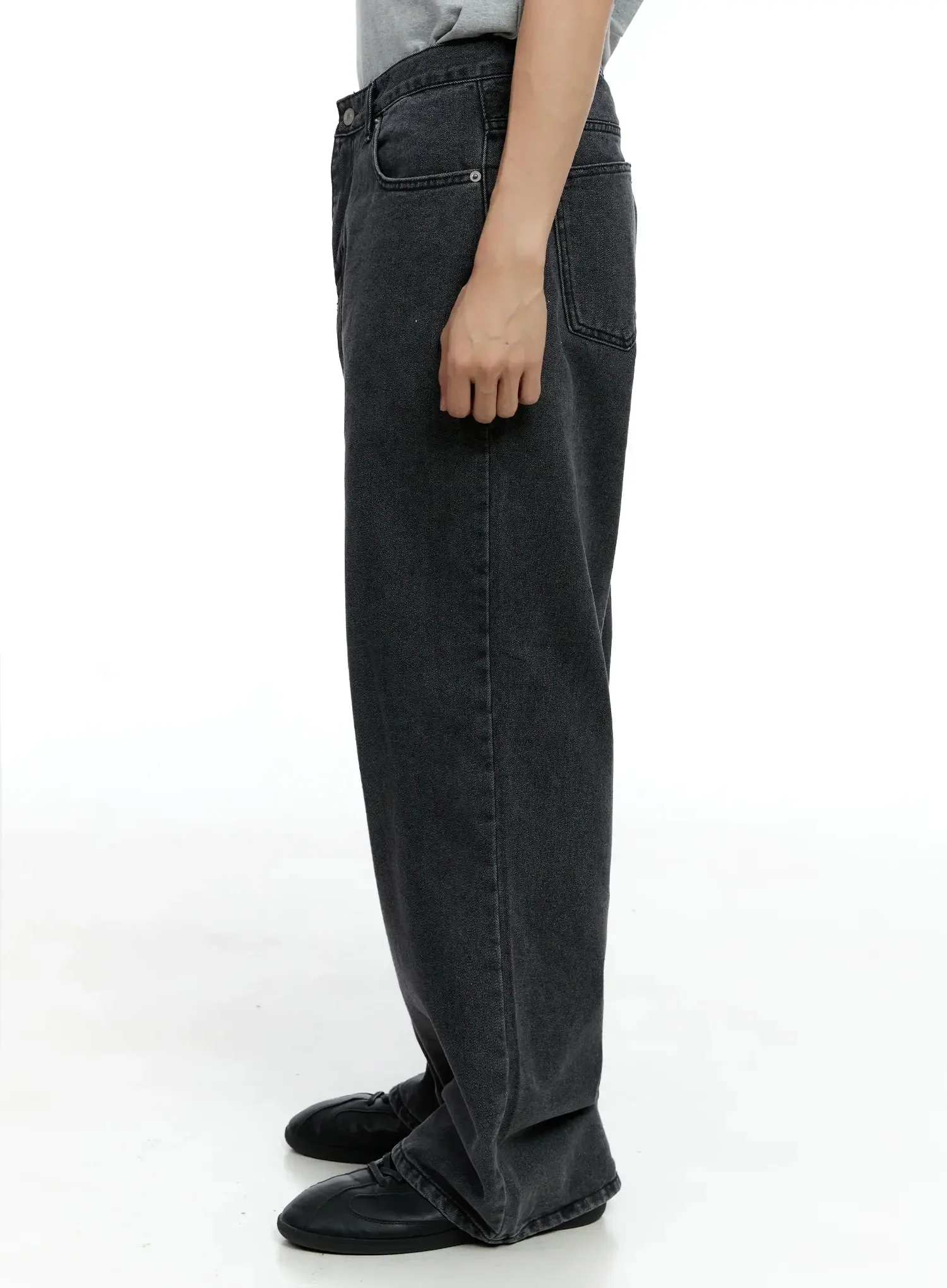 Men's Classic Wide-Leg Jeans IG520 - Image 6