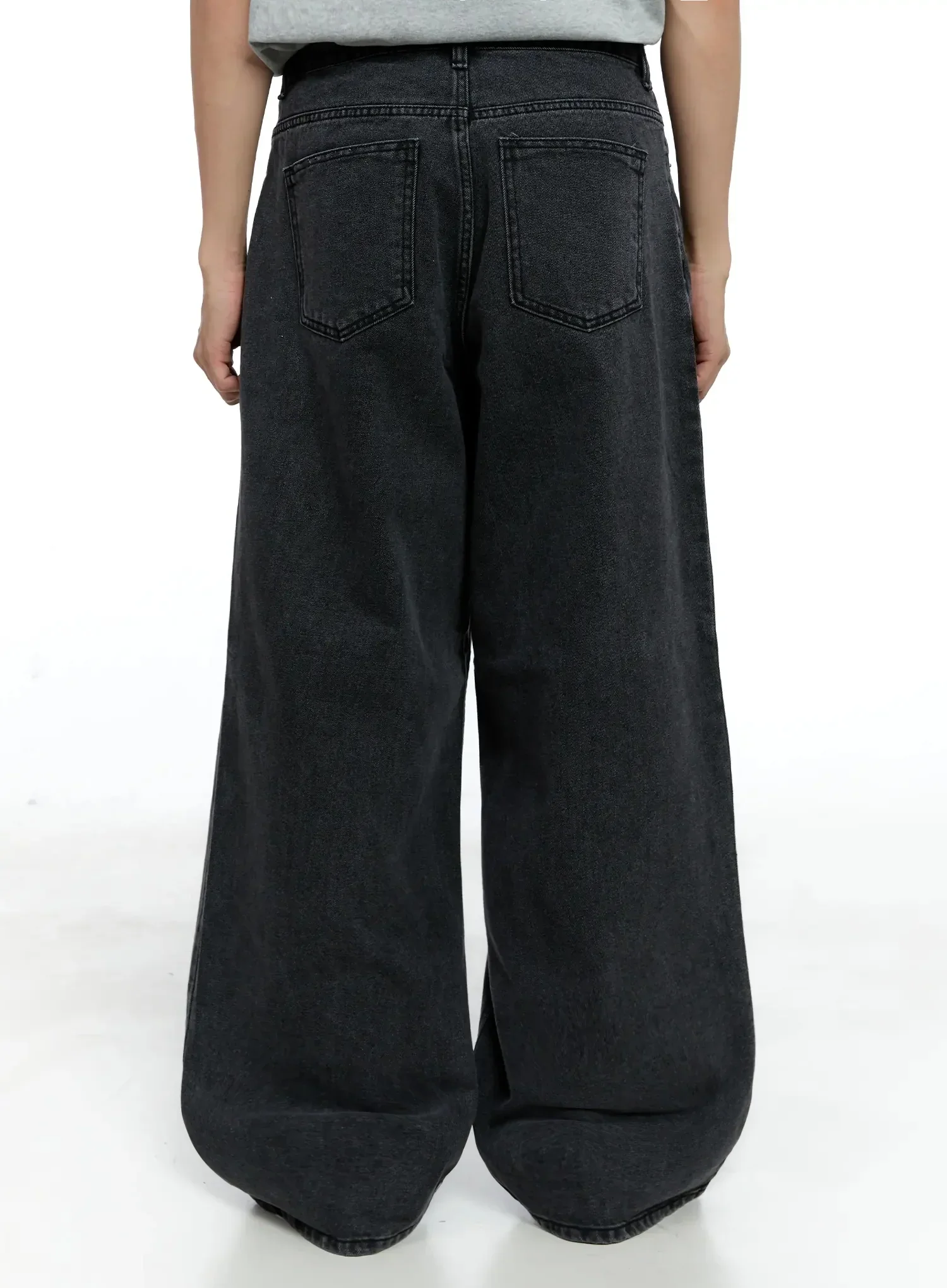 Men's Classic Wide-Leg Jeans IG520 - Image 7