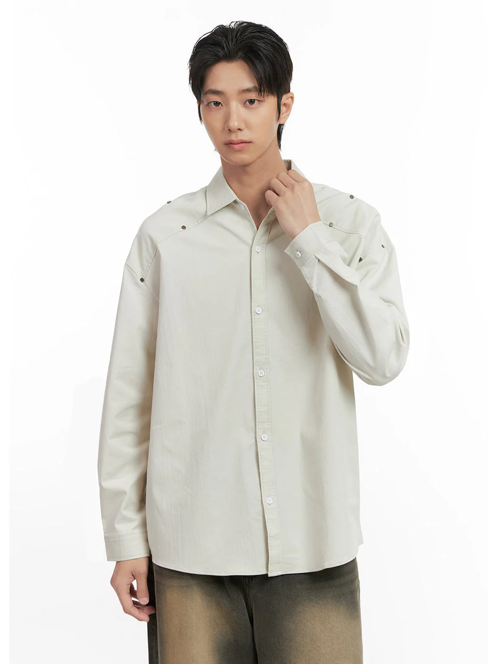 Men's Classy Collar Buttoned Shirt ID406 - Image 3