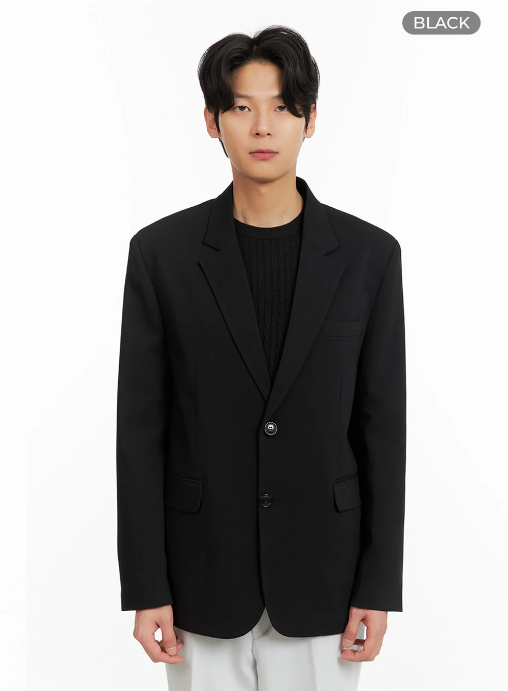 Men's Collar Buttoned Blazer IA402 - Image 8