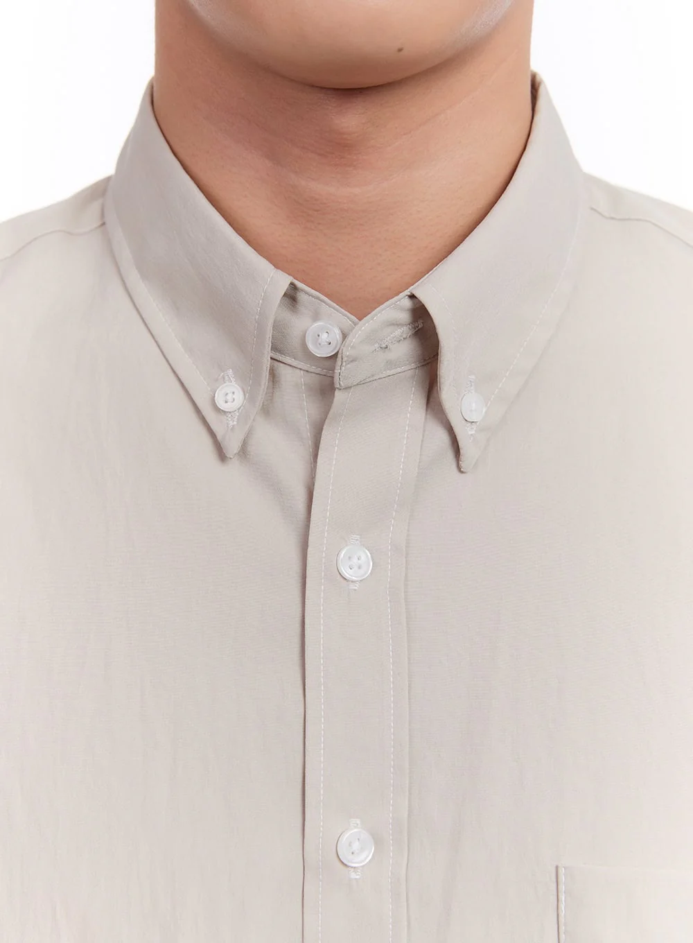 Men's Collared Long Sleeve Shirt IM512 - Image 4