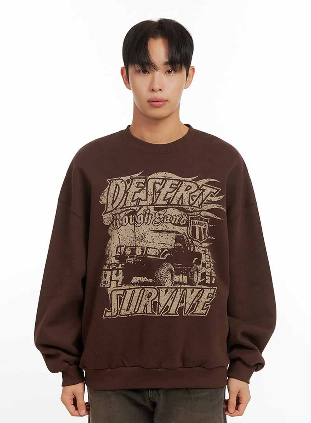 Men's Comfy Loose Fit Cotton Pullover ID413 - Image 10