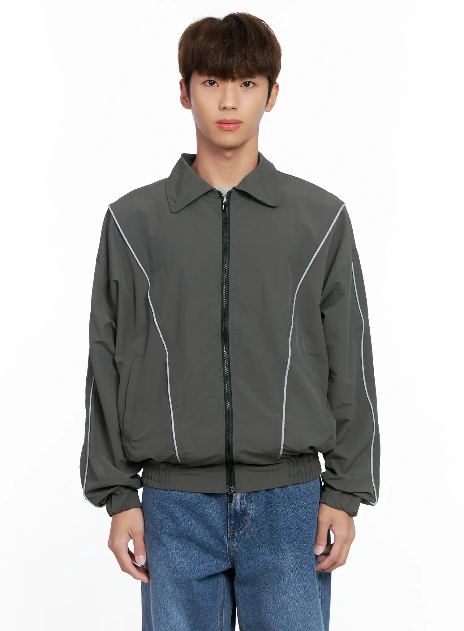 Men's Contrast Track Jacket IO506 - Image 10