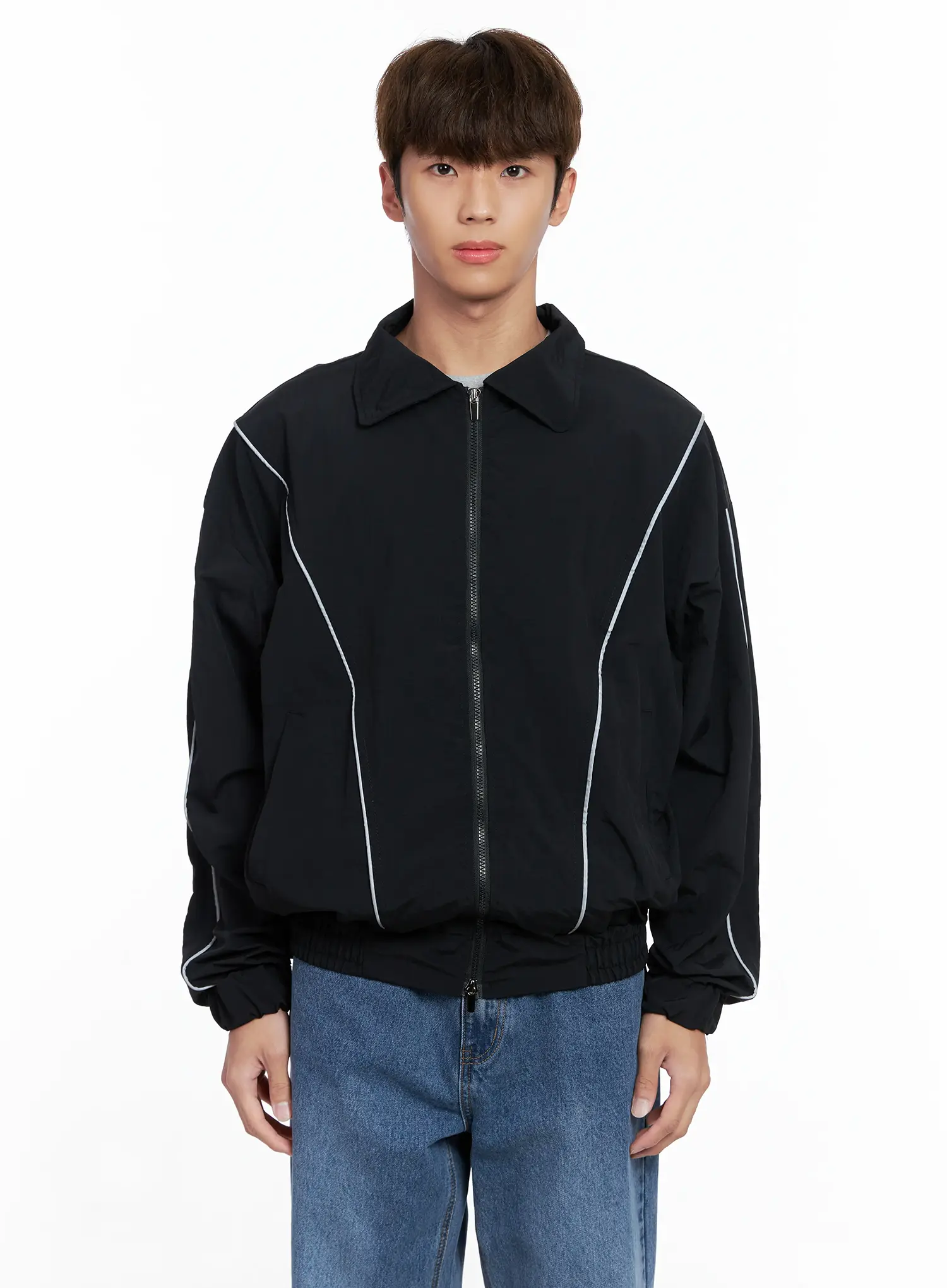 Men's Contrast Track Jacket IO506 - Image 11