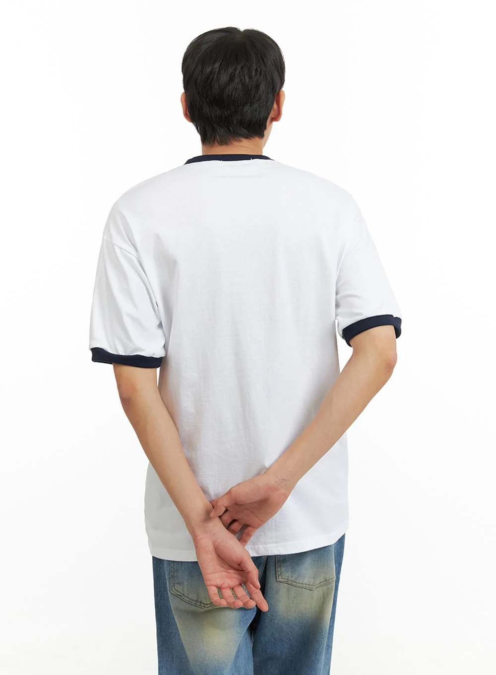 Men's Contrasting Graphic T-Shirt IU419 - Image 5