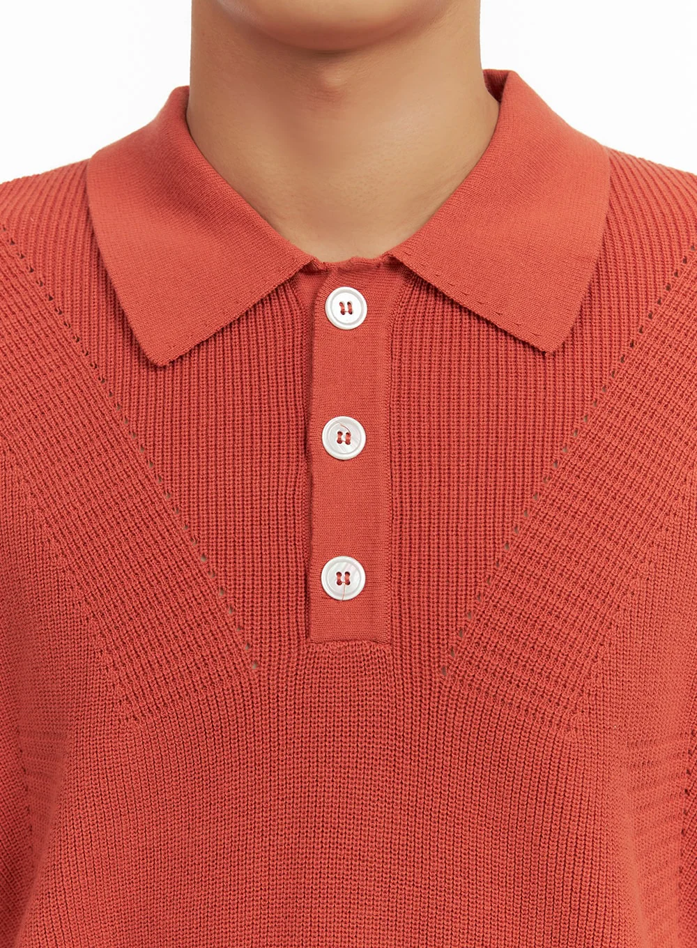 Men's Cotton Collar Buttoned T-Shirt IU414 - Image 2