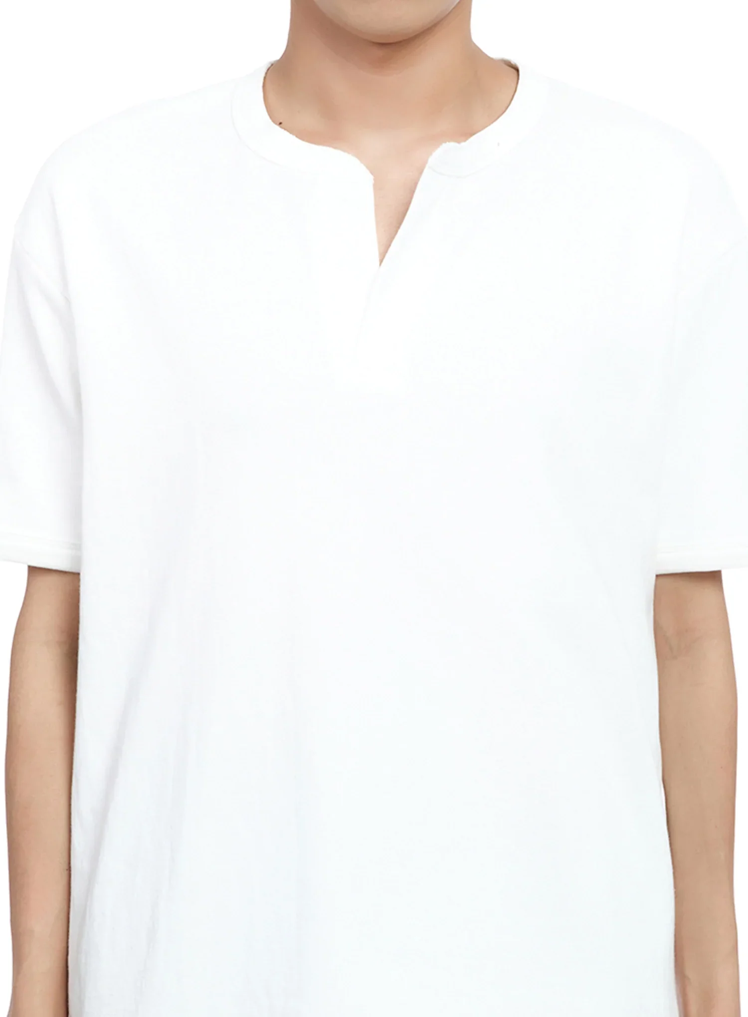 Men's Cotton Henley Tee IG520 - Image 4