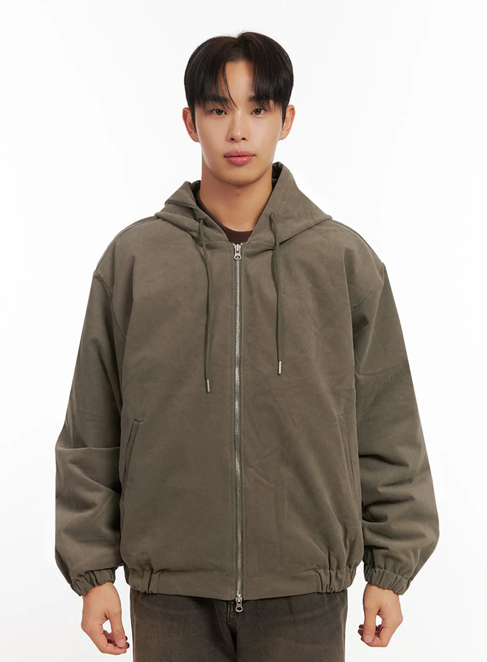 Men's Cotton Hooded Zip-Up Jumper ID413 - Image 11