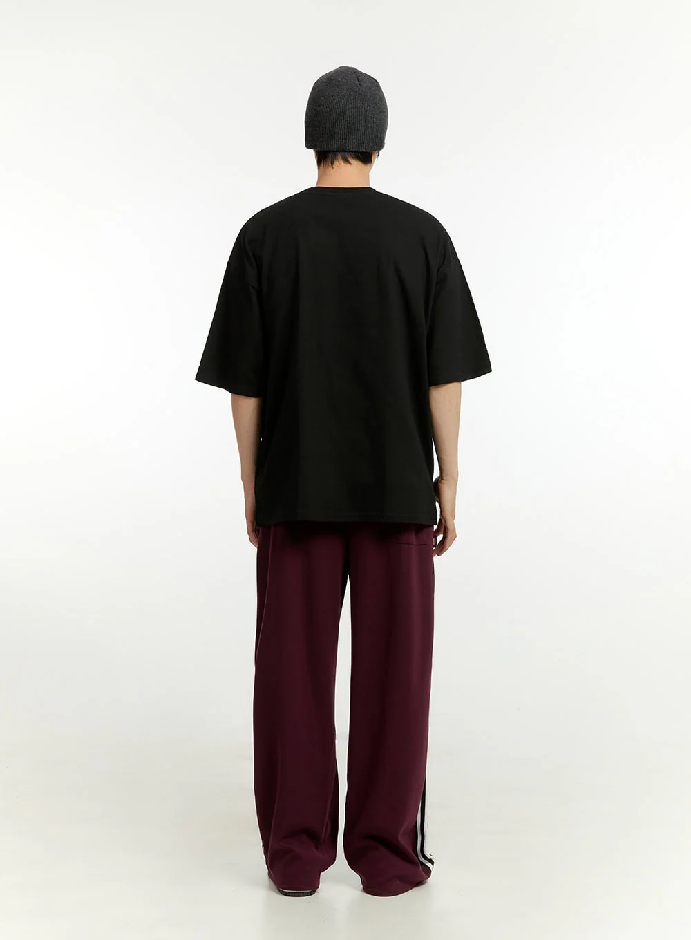 Men's Cotton Lettering T-Shirt IL418 - Image 8