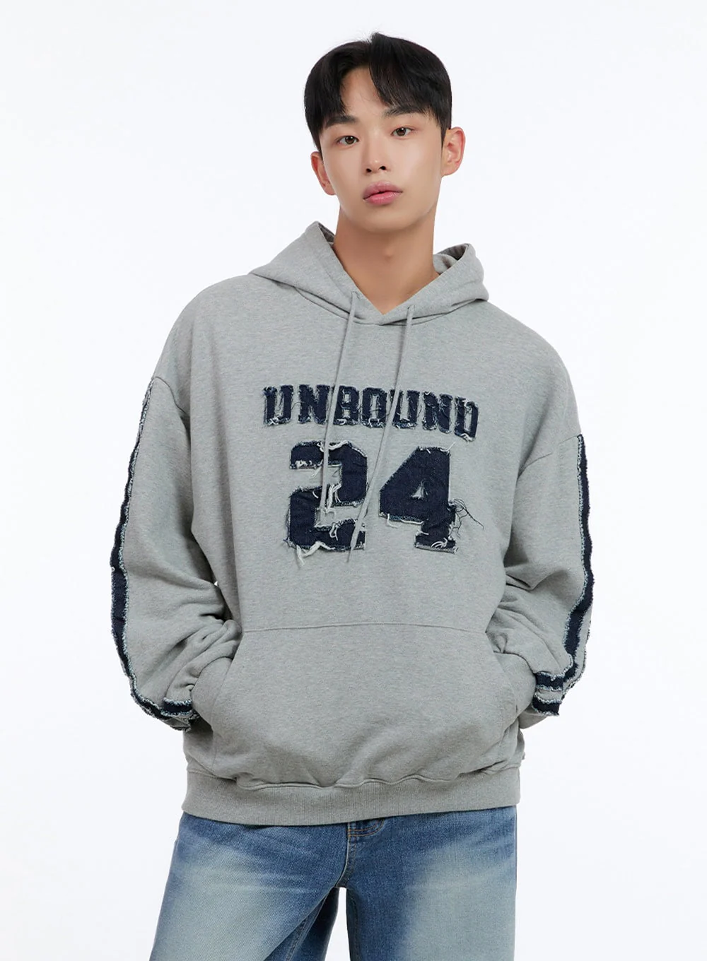 Men's Cotton Patchwork Hoodie IS412