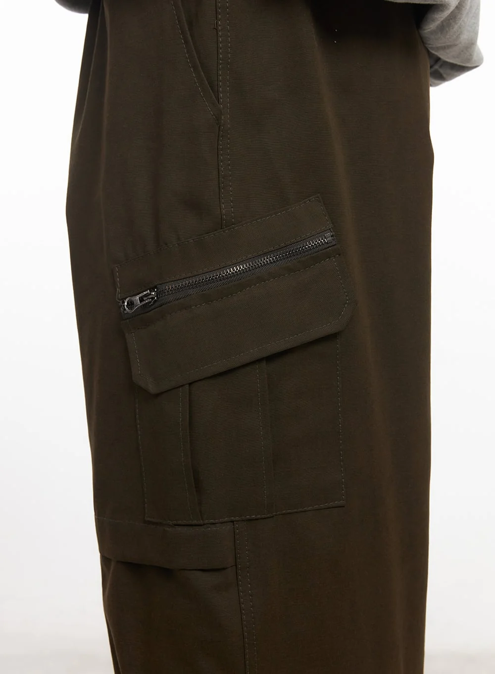 Men's Cotton Pocket Wide-Leg Pants IM528 - Image 5