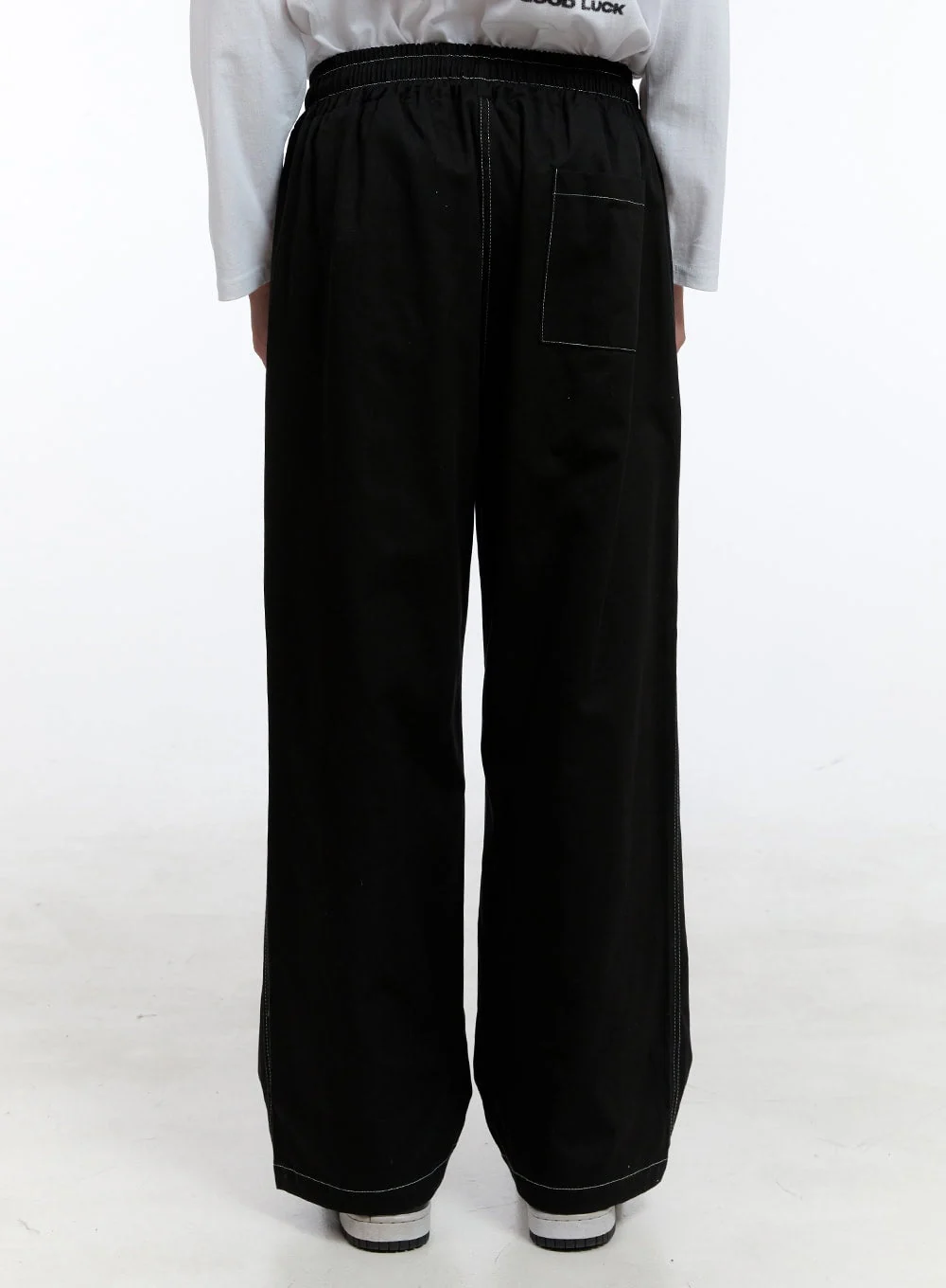 Men's Cotton Stitched Wide Fit Pants IG427 - Image 5