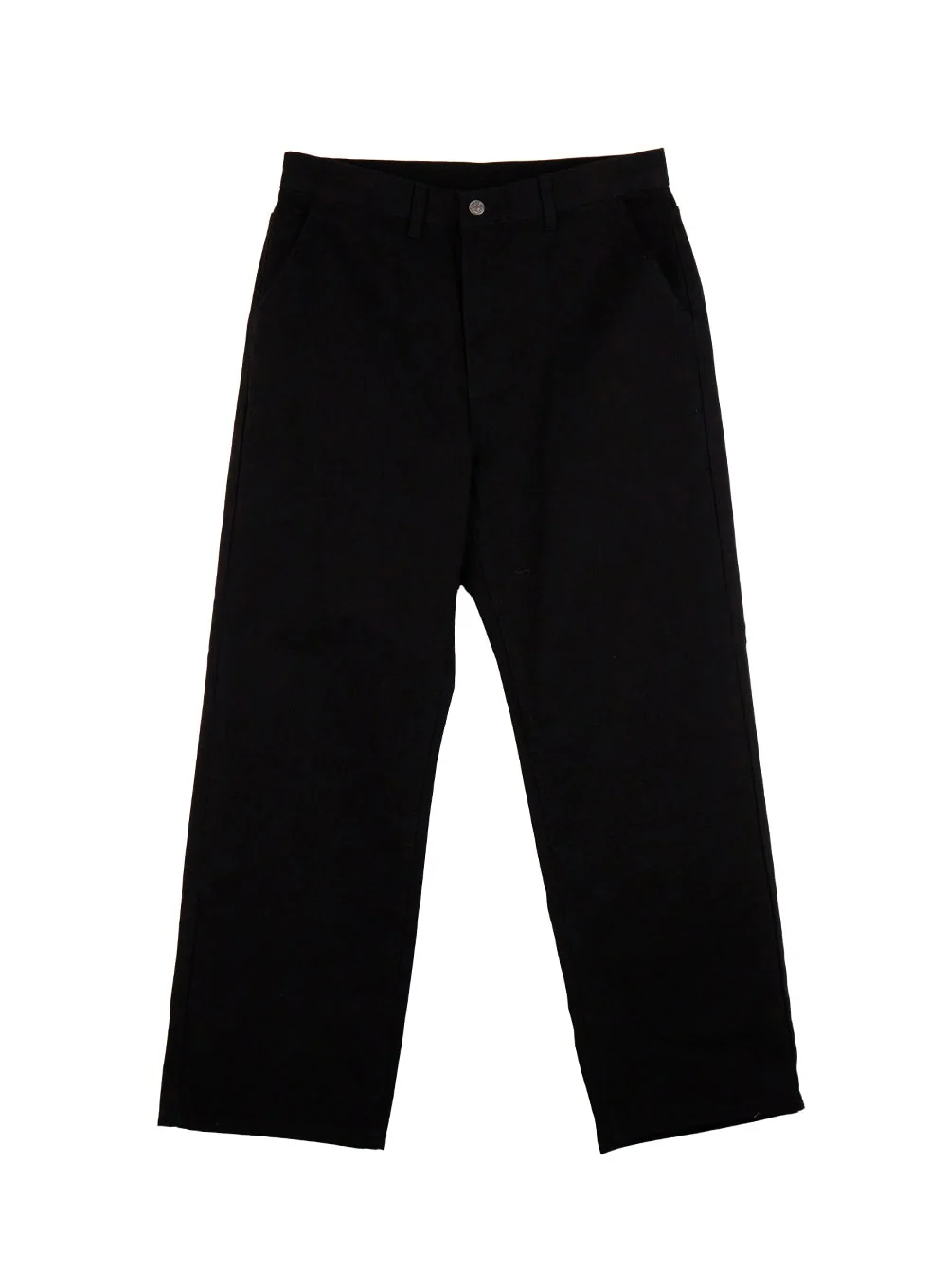 Men's Cotton Wide-Fit Trousers (Black) IJ517 - Image 9