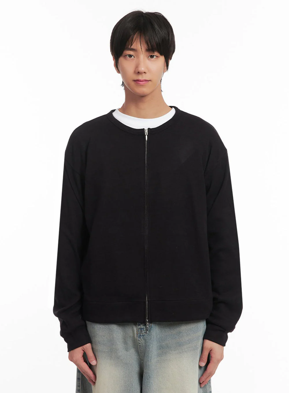 Men's Cozy Zip-Up Cardigan IA511 - Image 11