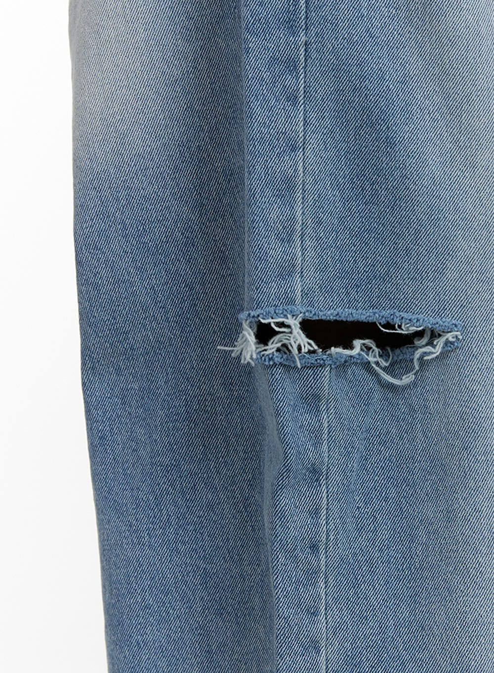 Men's Cut Out Baggy Jeans IU419 - Image 7