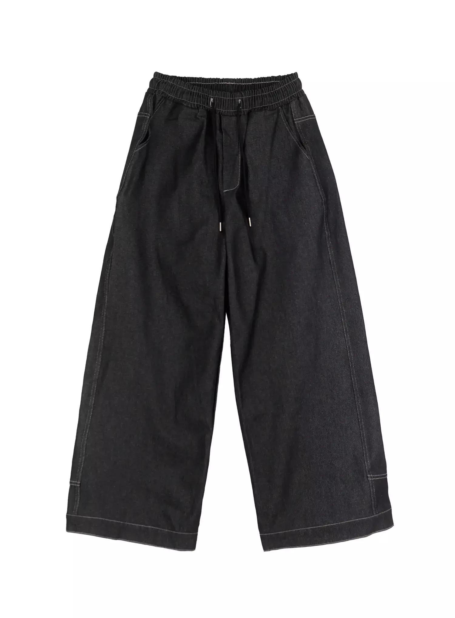 Men's Dark Denim Wide Pants IO516 - Image 17