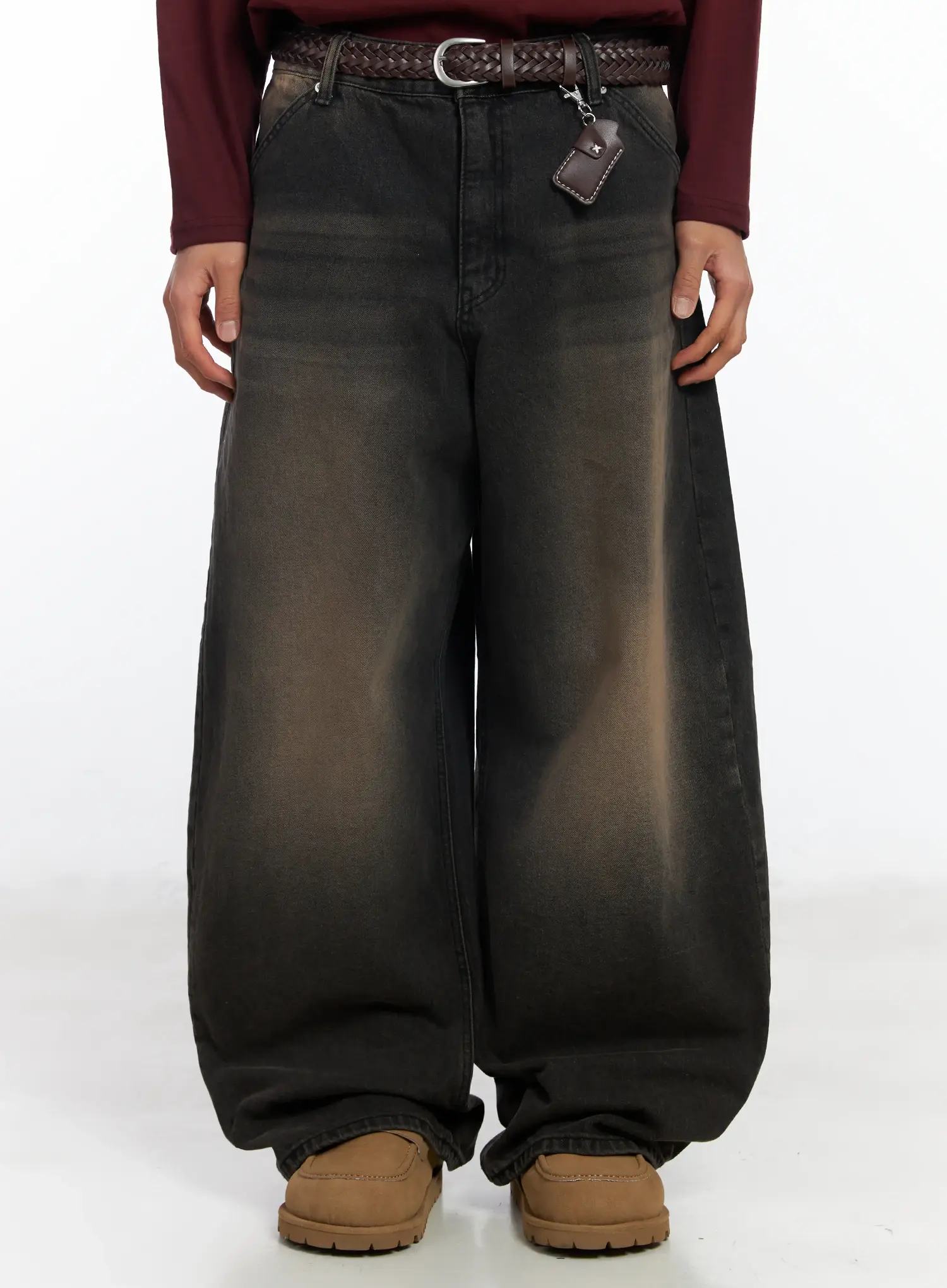 Men's Dark Wash Vintage Jeans IF506