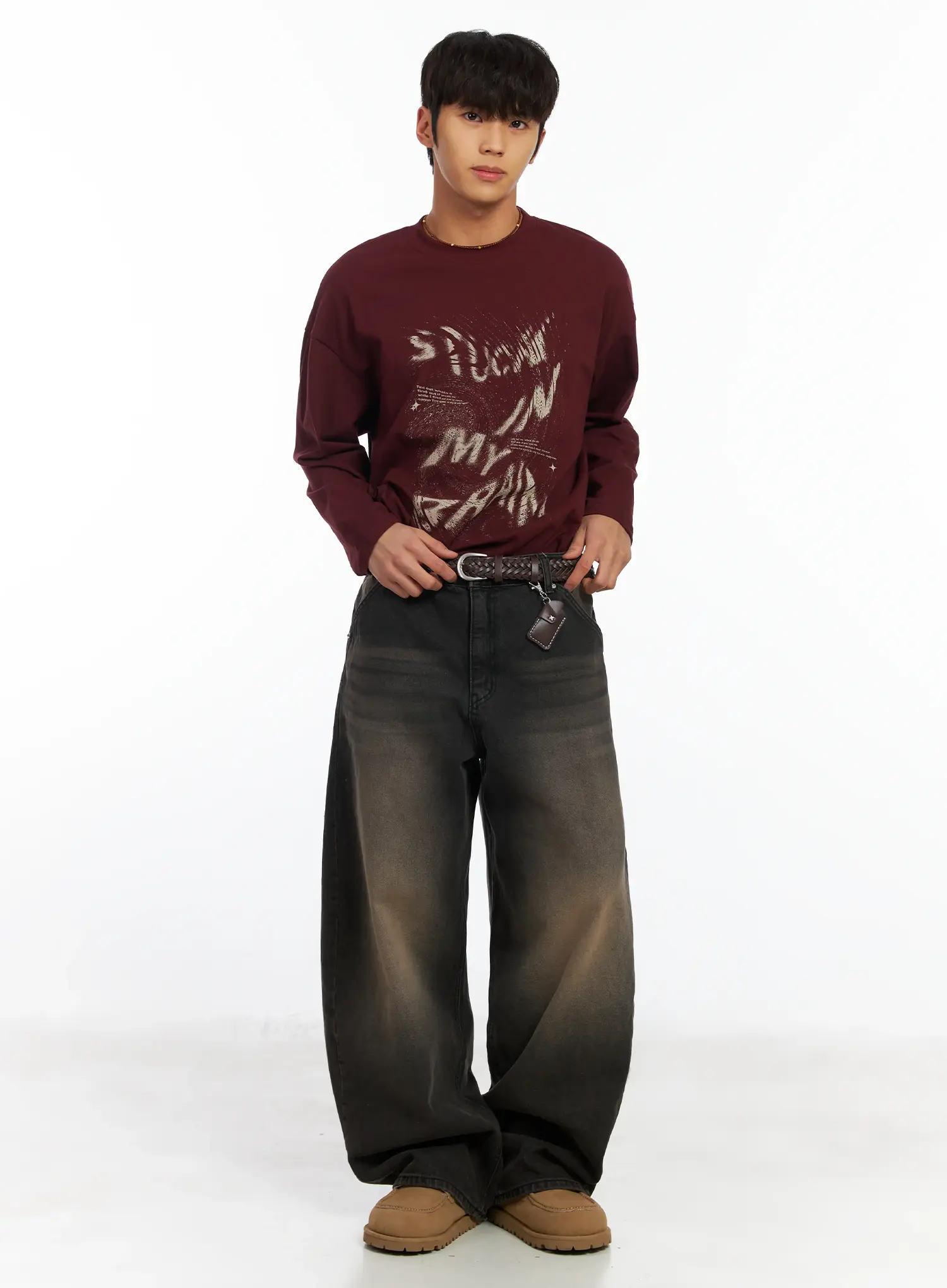 Men's Dark Wash Vintage Jeans IF506 - Image 9
