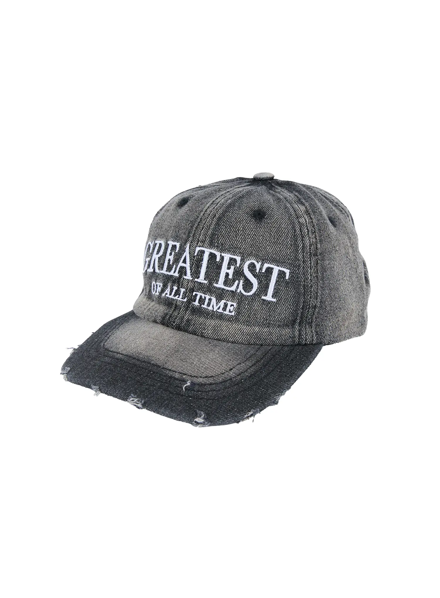 Men's Distressed-Denim Baseball Cap IL529 - Image 14