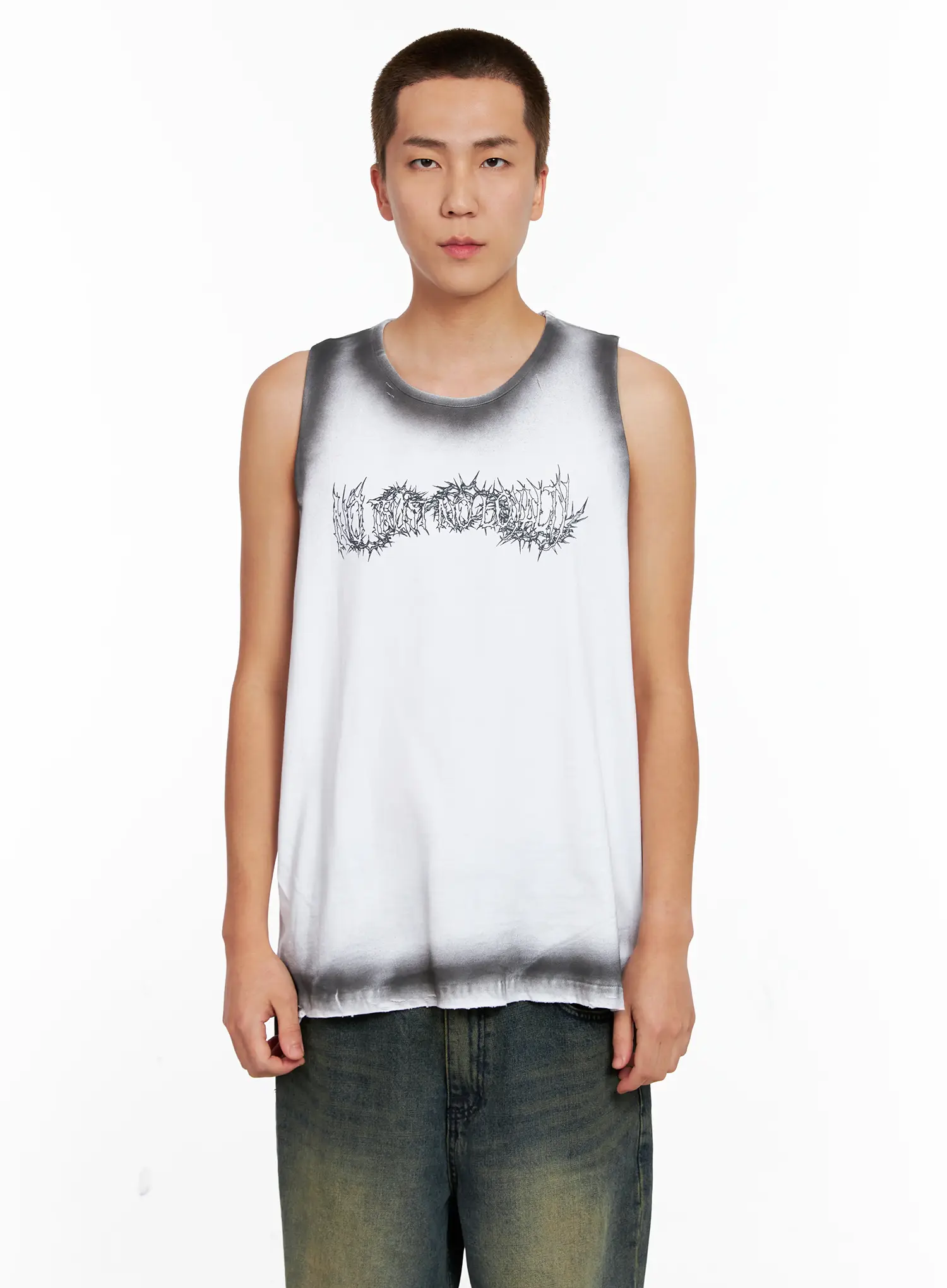 Men's Distressed Muscle Tee IG508 - Image 16