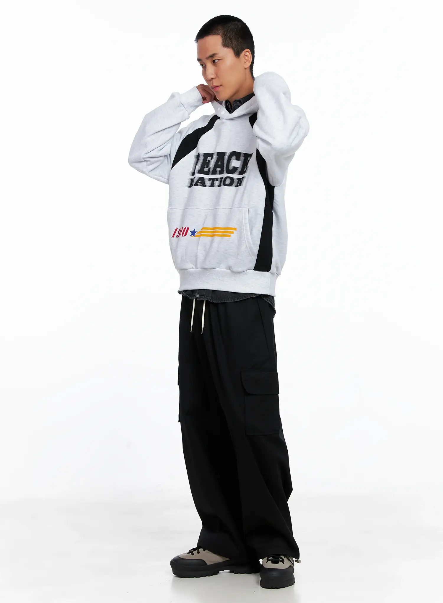 Men's Drawstring Cargo Pants IS510 - Image 12