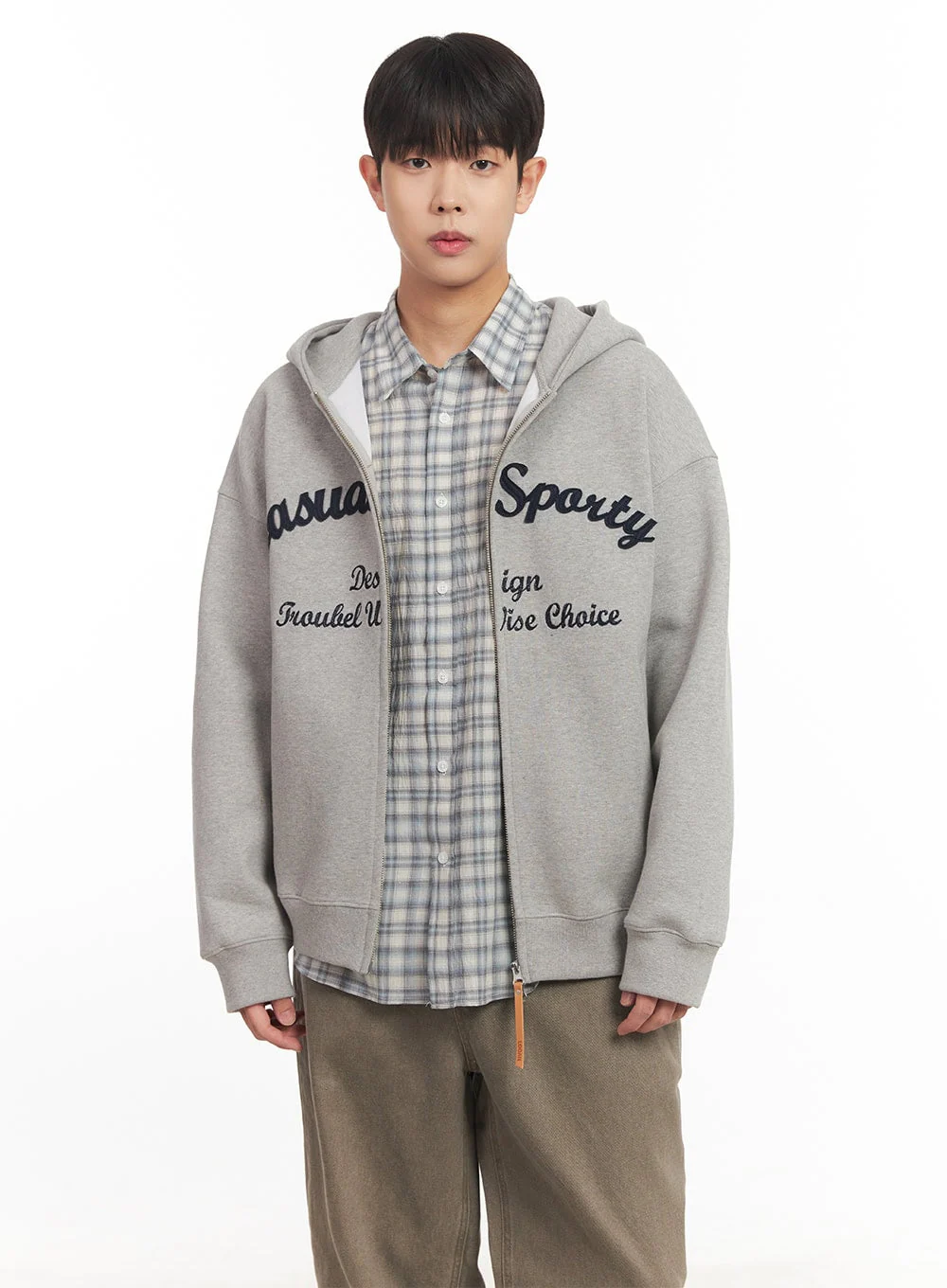 Men's Embroidered Hooded Jacket IM527 - Image 3