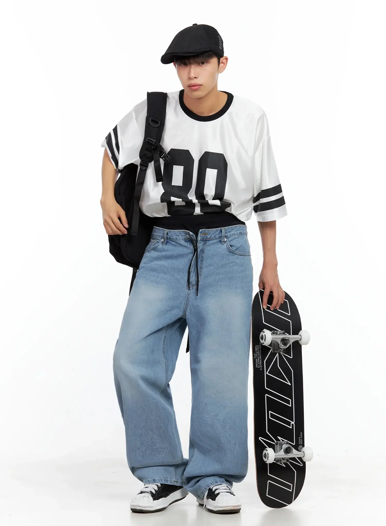 Men's Essential Black Backpack IL516 - Image 5