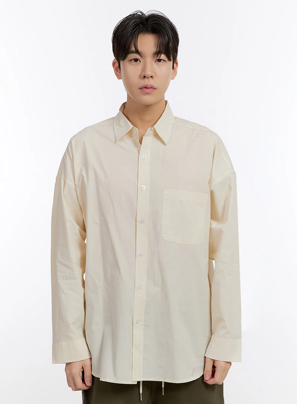 Men's Essential Collared Shirt IF528 - Image 12