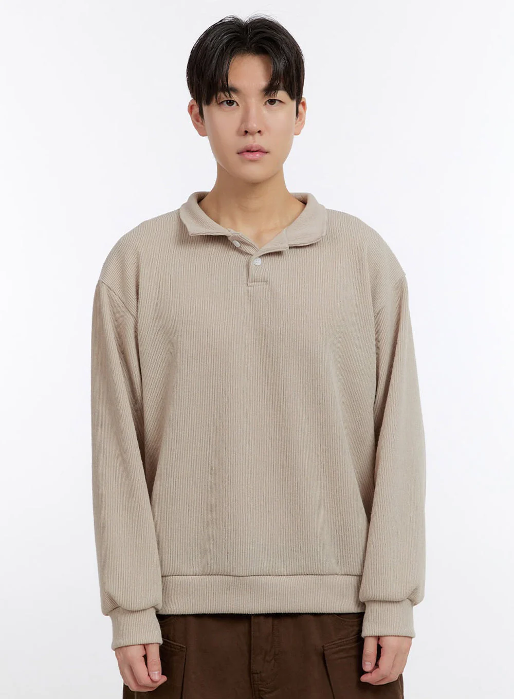 Men's Essential Collared Sweatshirt IM525 - Image 12