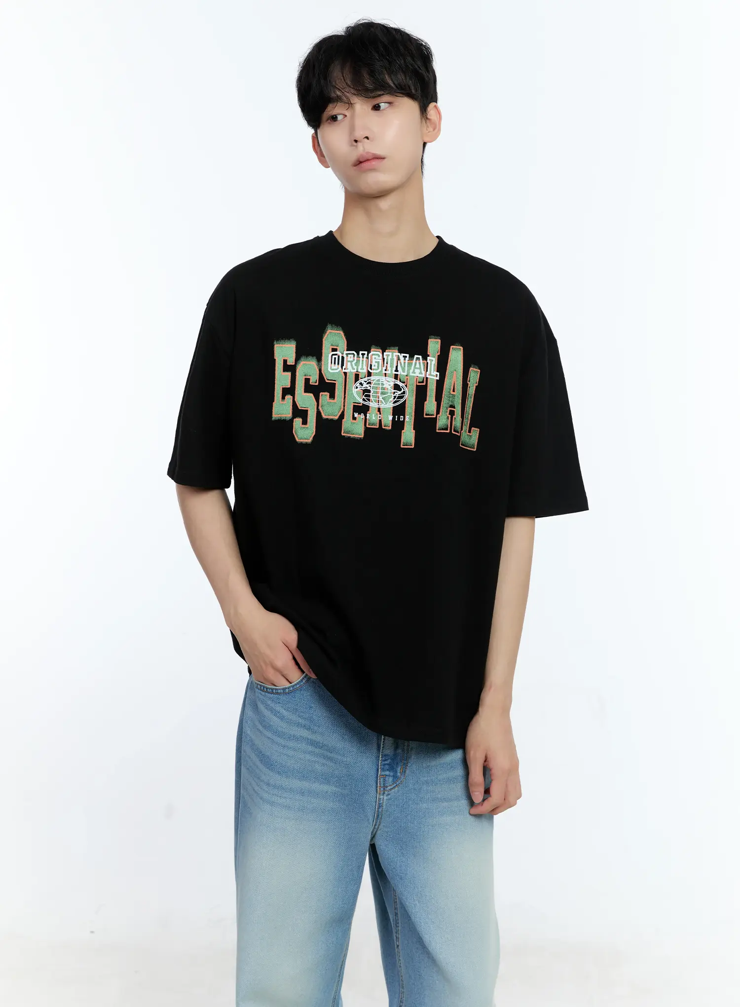 Men's Essential Graphic T-Shirt IL529 - Image 2