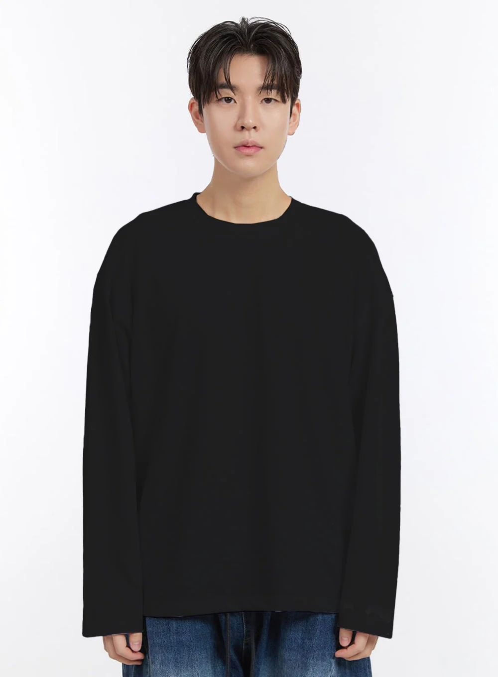 Men's Essential Long-Sleeve T-Shirt IM525 - Image 13