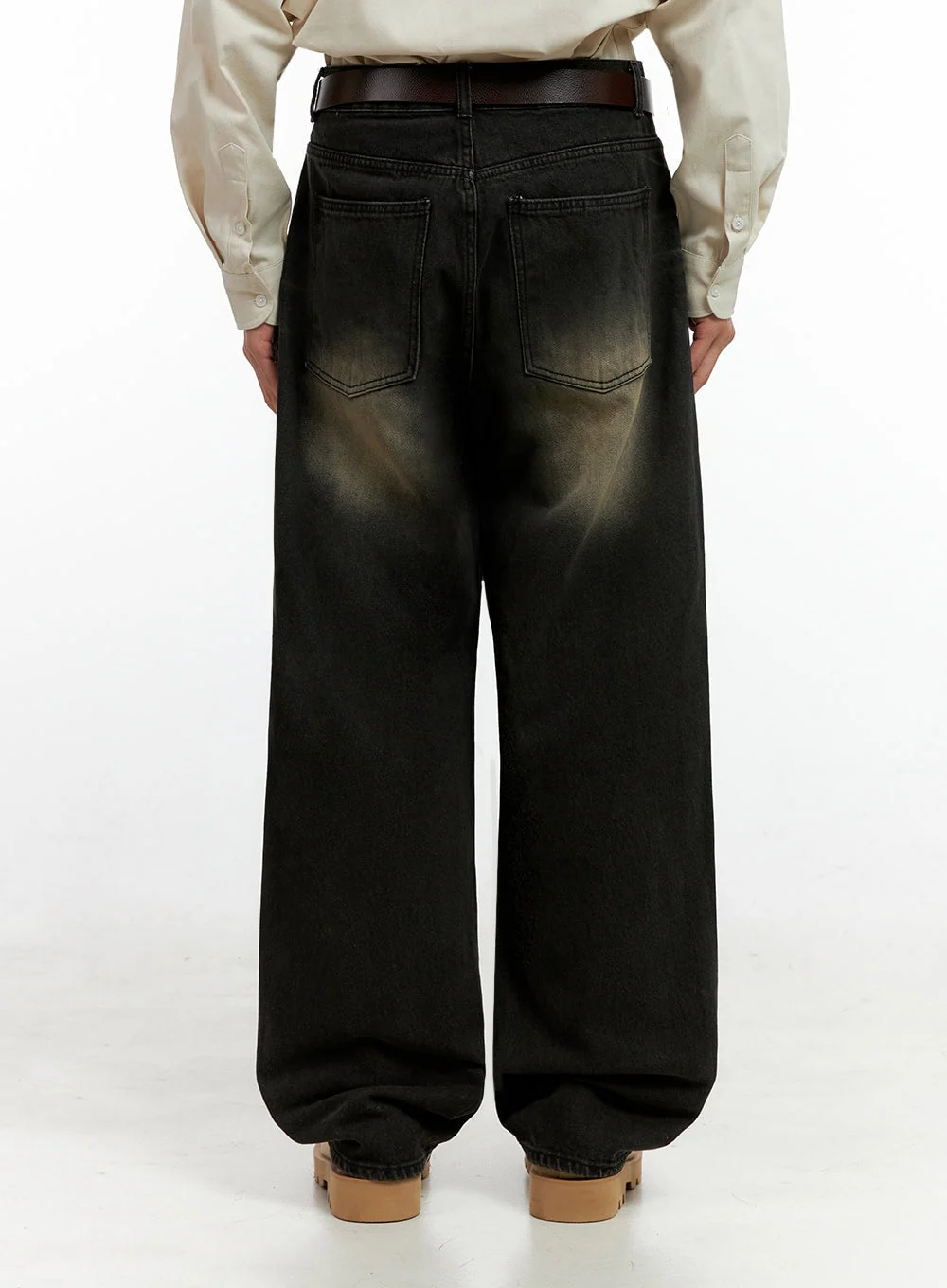 Men's Faded Denim Jeans IN411 - Image 5