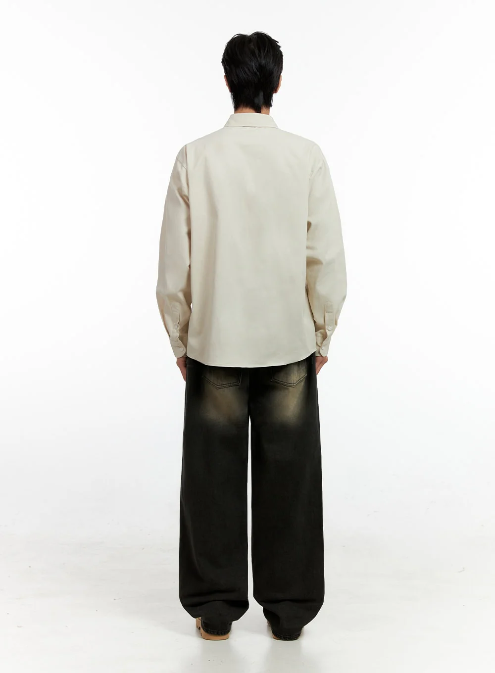 Men's Faded Denim Jeans IN411 - Image 8