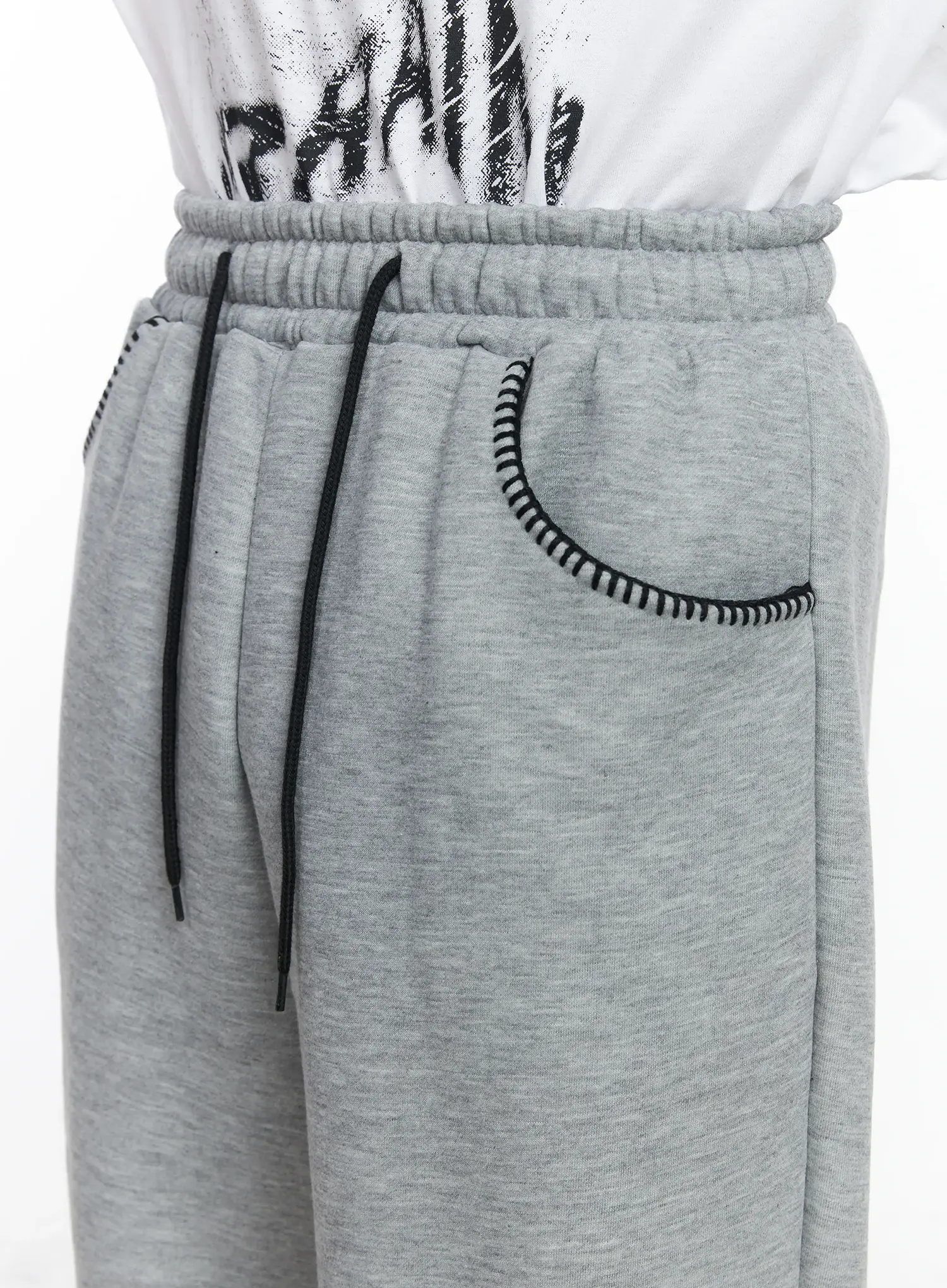 Men's Fleece Drawstring Sweatpants IF506 - Image 6