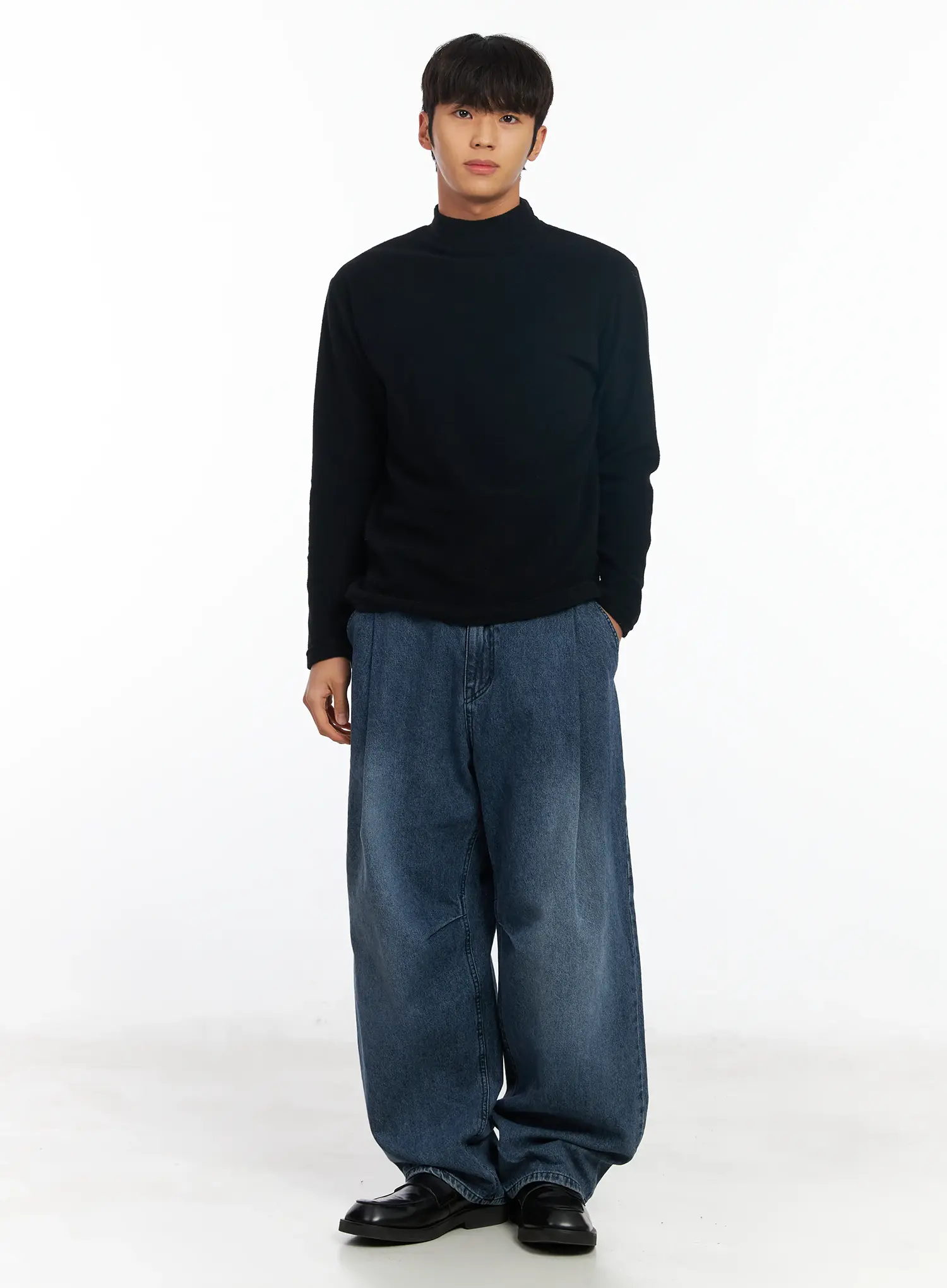 Men's Fleece Mock Neck IF504 - Image 9