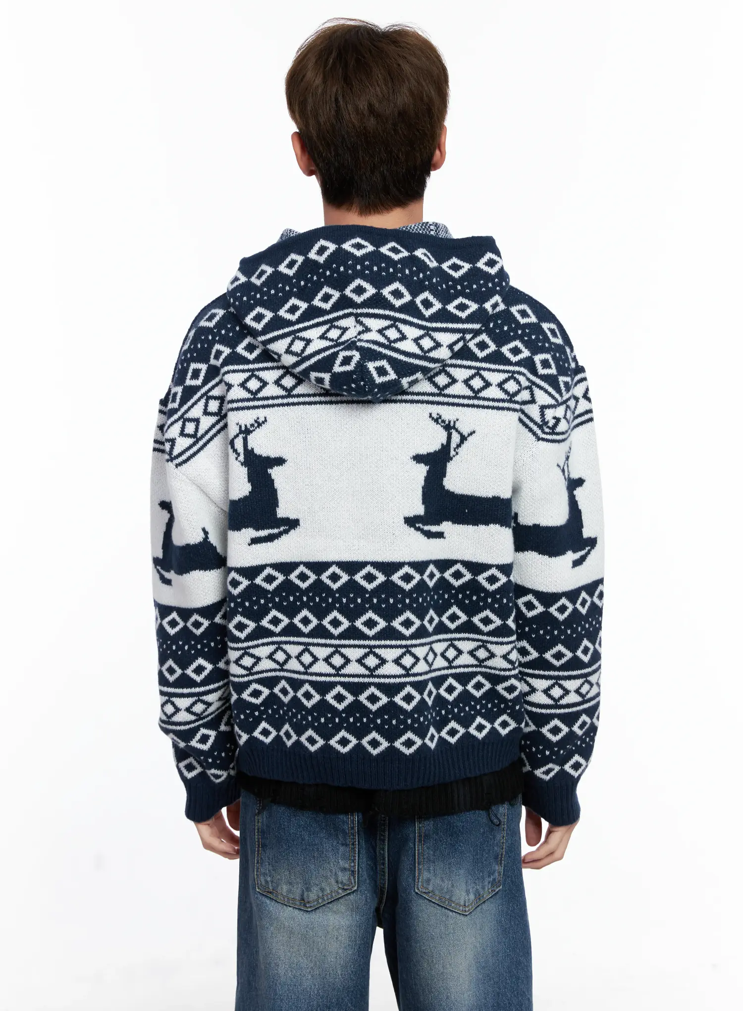 Men's Frost Hooded Knit Zip-Up IO502 - Image 5