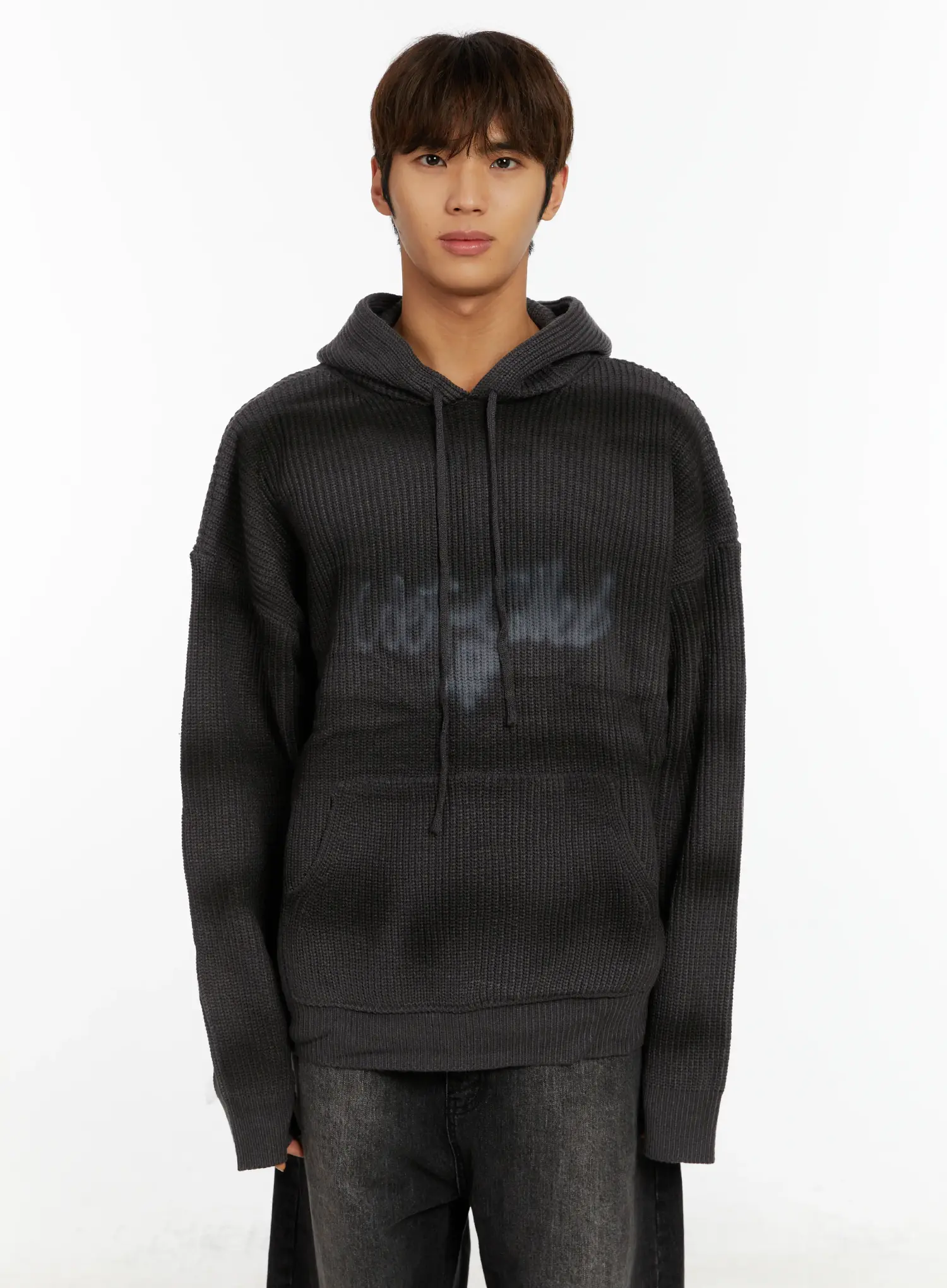 Men's Graffiti Knit Hoodie ID524 - Image 13