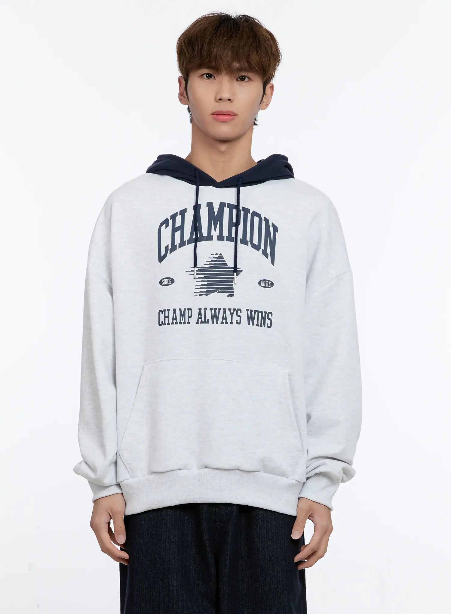 Men's Graphic Contrast Hoodie IN512 - Image 12