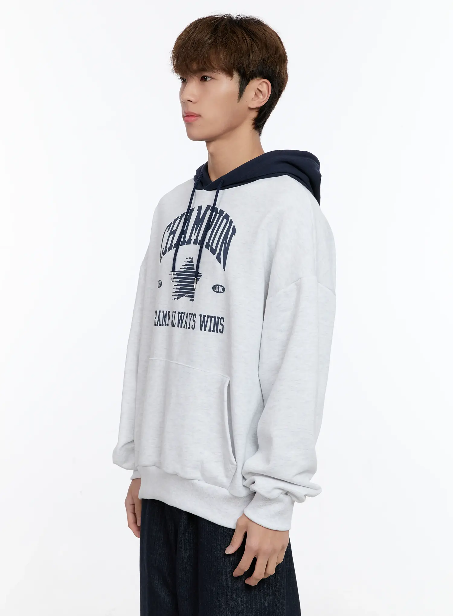 Men's Graphic Contrast Hoodie IN512 - Image 16